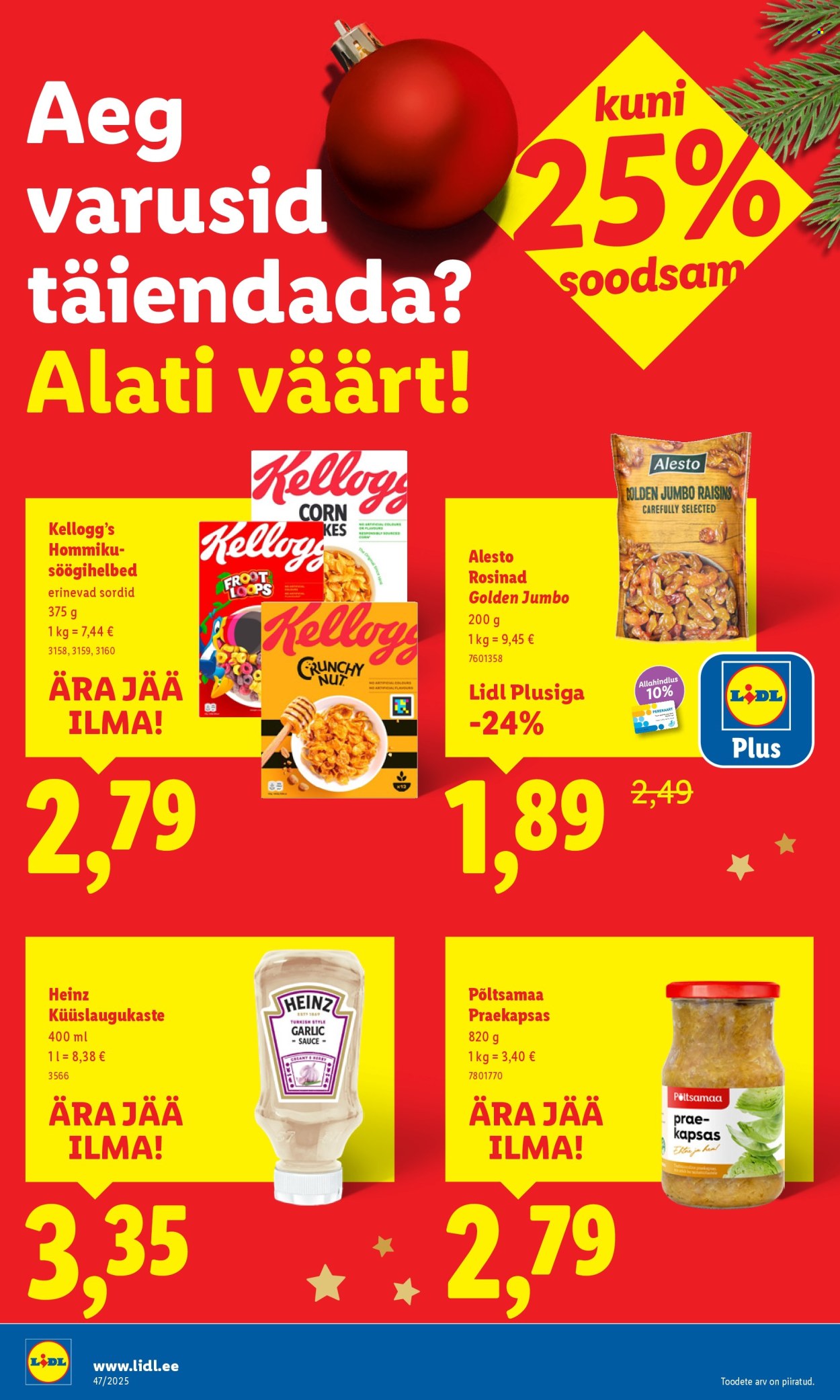 lidl - Lidl kliendileht - Nädalalõpu pakkumised (20.11 - 23.11.2025) - page: 34