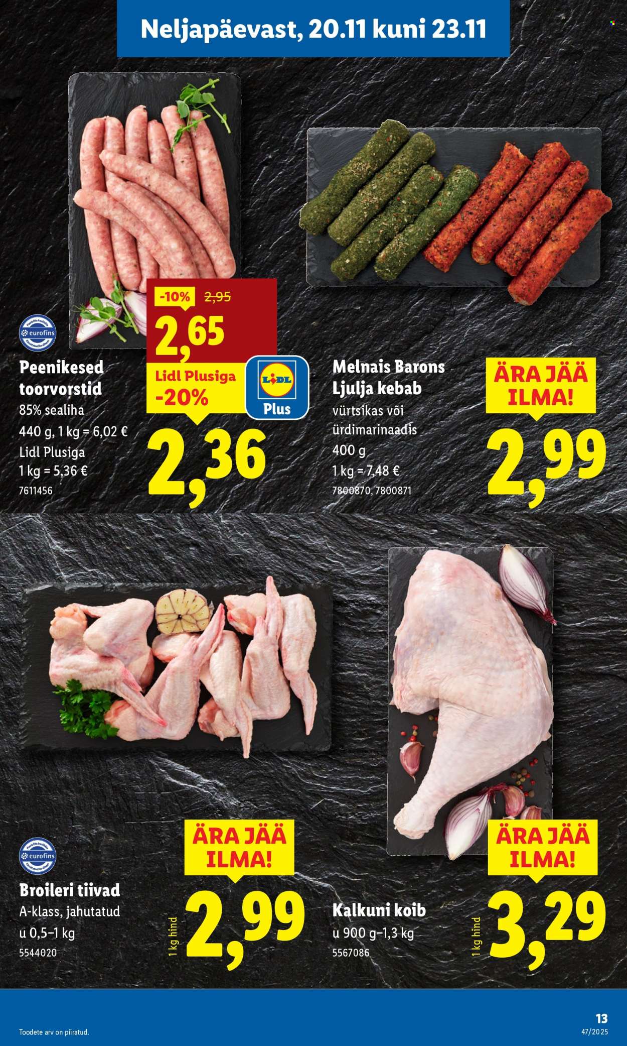lidl - Lidl kliendileht - Nädalalõpu pakkumised (20.11 - 23.11.2025) - page: 13
