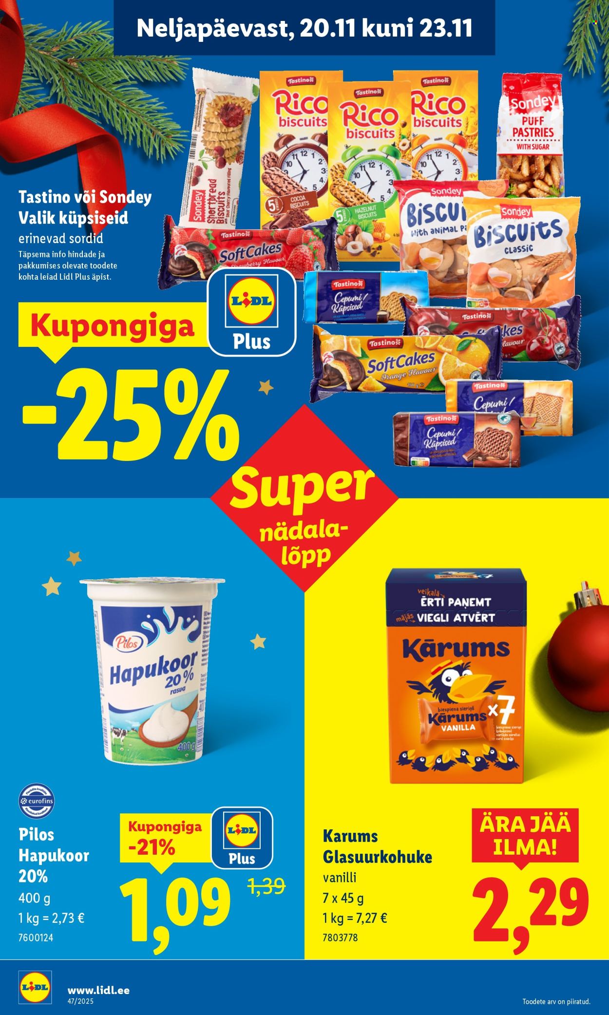 lidl - Lidl kliendileht - Nädalalõpu pakkumised (20.11 - 23.11.2025) - page: 16