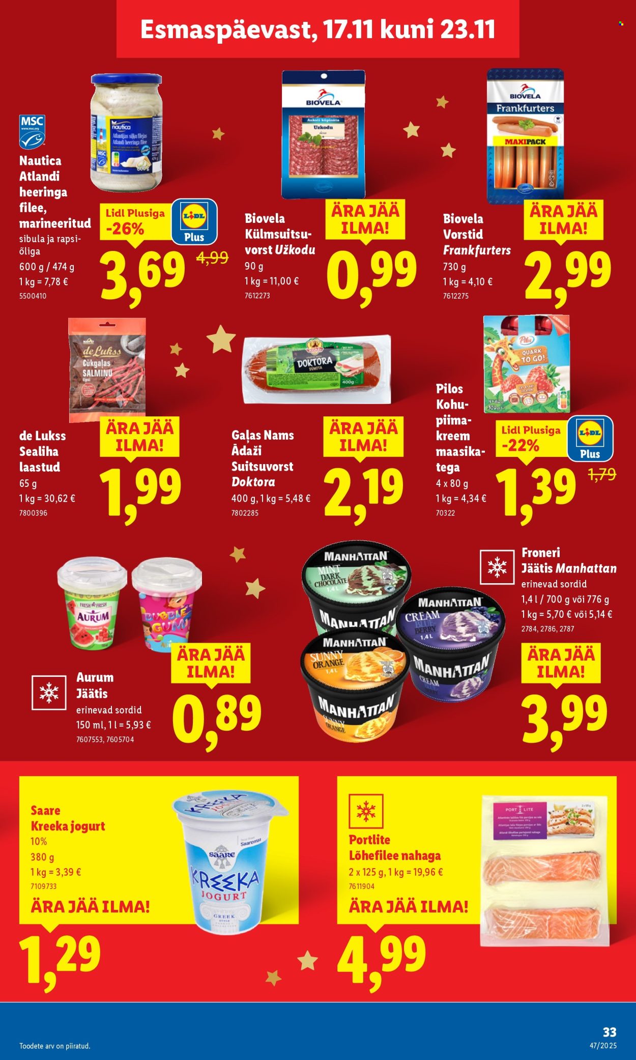 lidl - Lidl kliendileht - Nädalalõpu pakkumised (20.11 - 23.11.2025) - page: 33