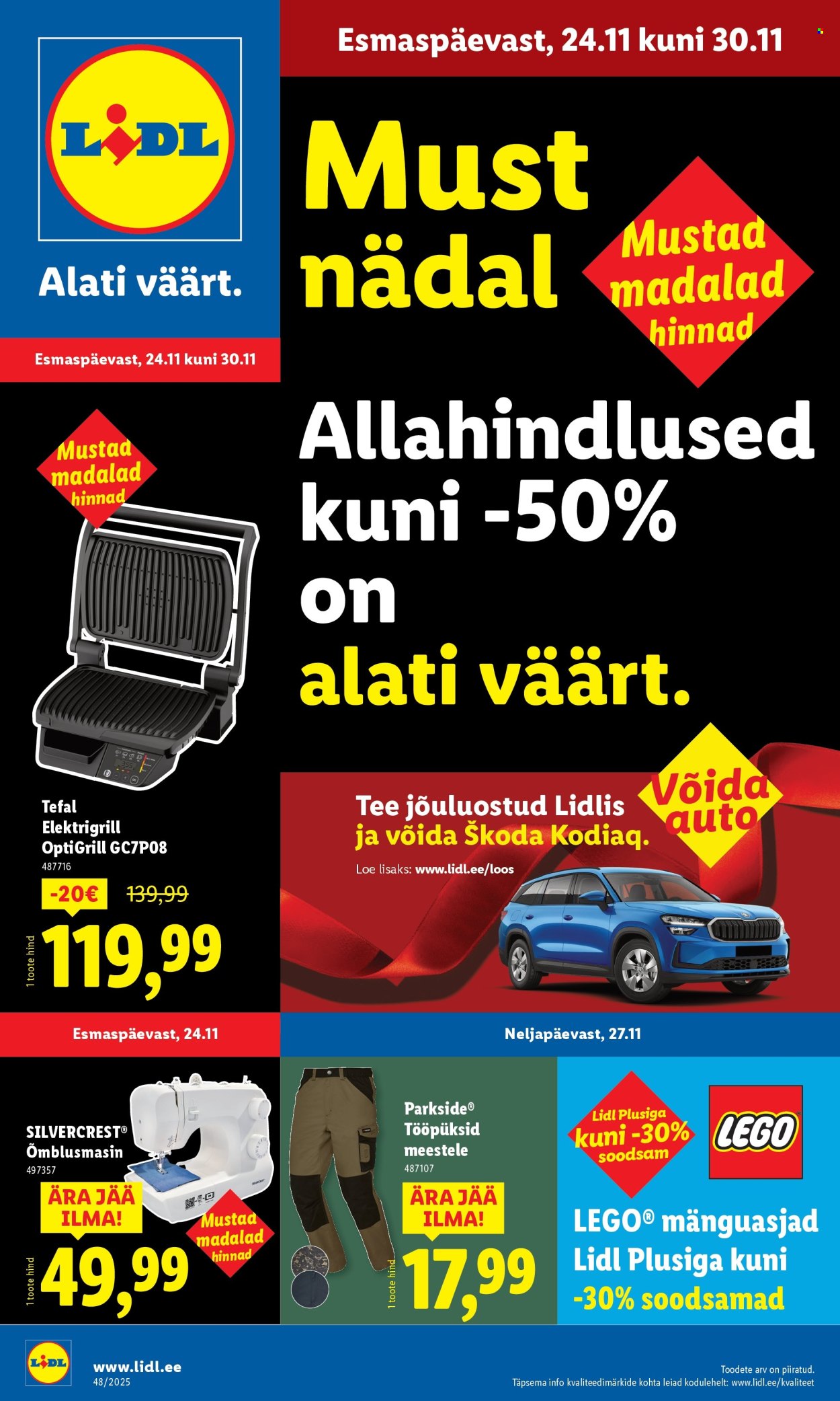 lidl - Lidl kliendileht - Tööstuskaupade pakkumised (24.11 - 30.11.2025)