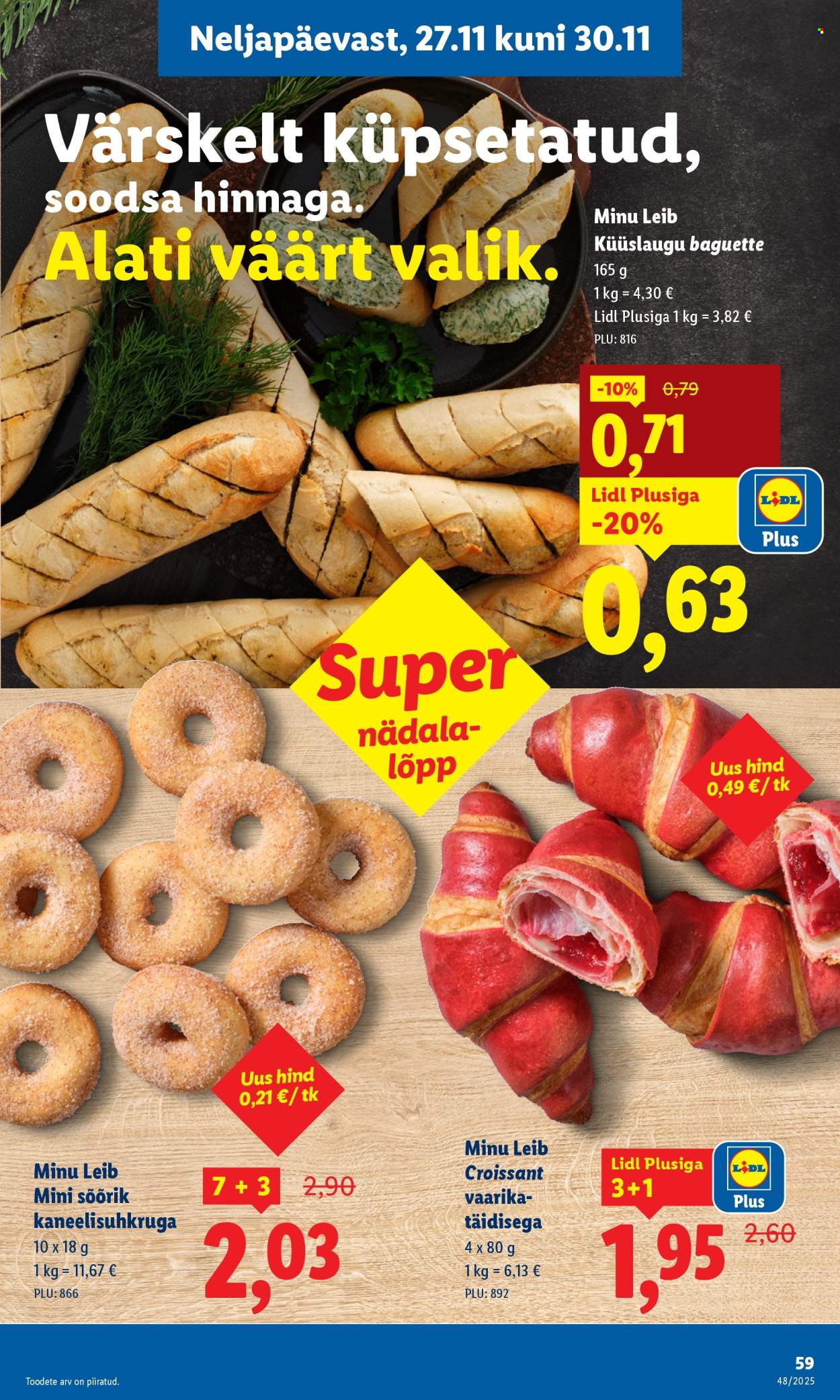 lidl - Lidl kliendileht - Kliendileht (24.11 - 30.11.2025) - page: 59