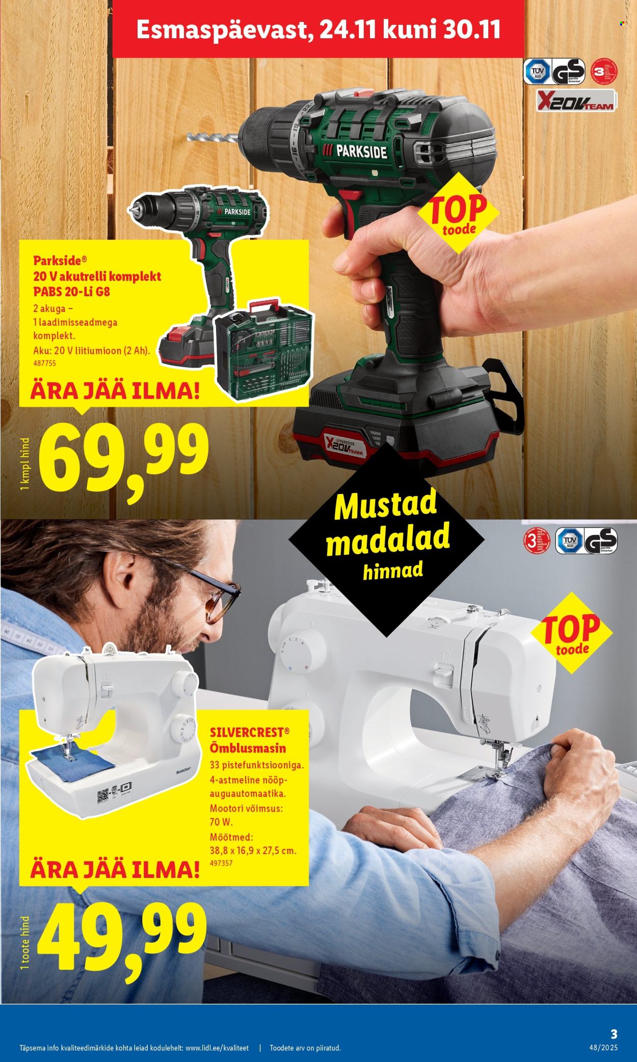 lidl - Lidl kliendileht - Kliendileht (24.11 - 30.11.2025) - page: 3