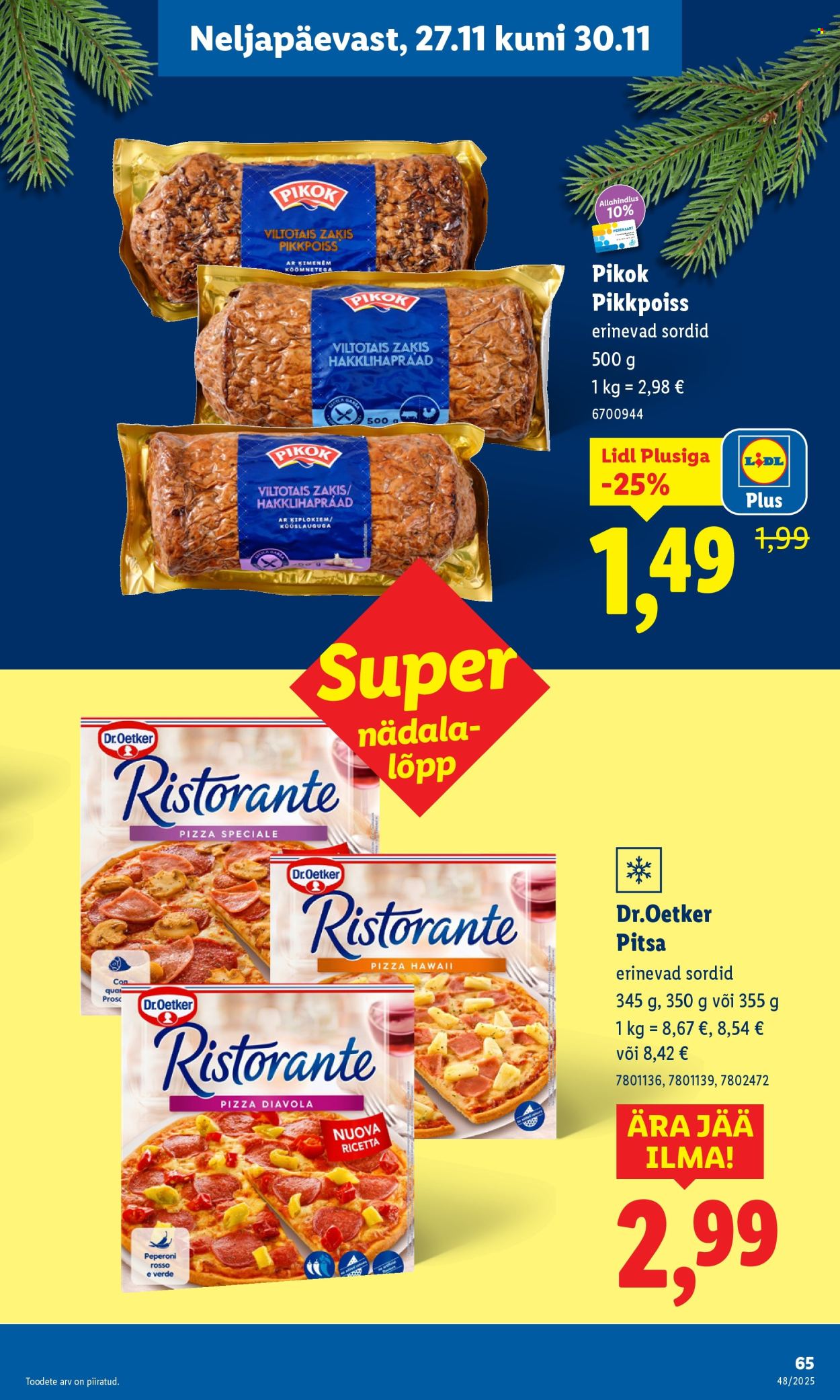 lidl - Lidl kliendileht - Kliendileht (24.11 - 30.11.2025) - page: 65