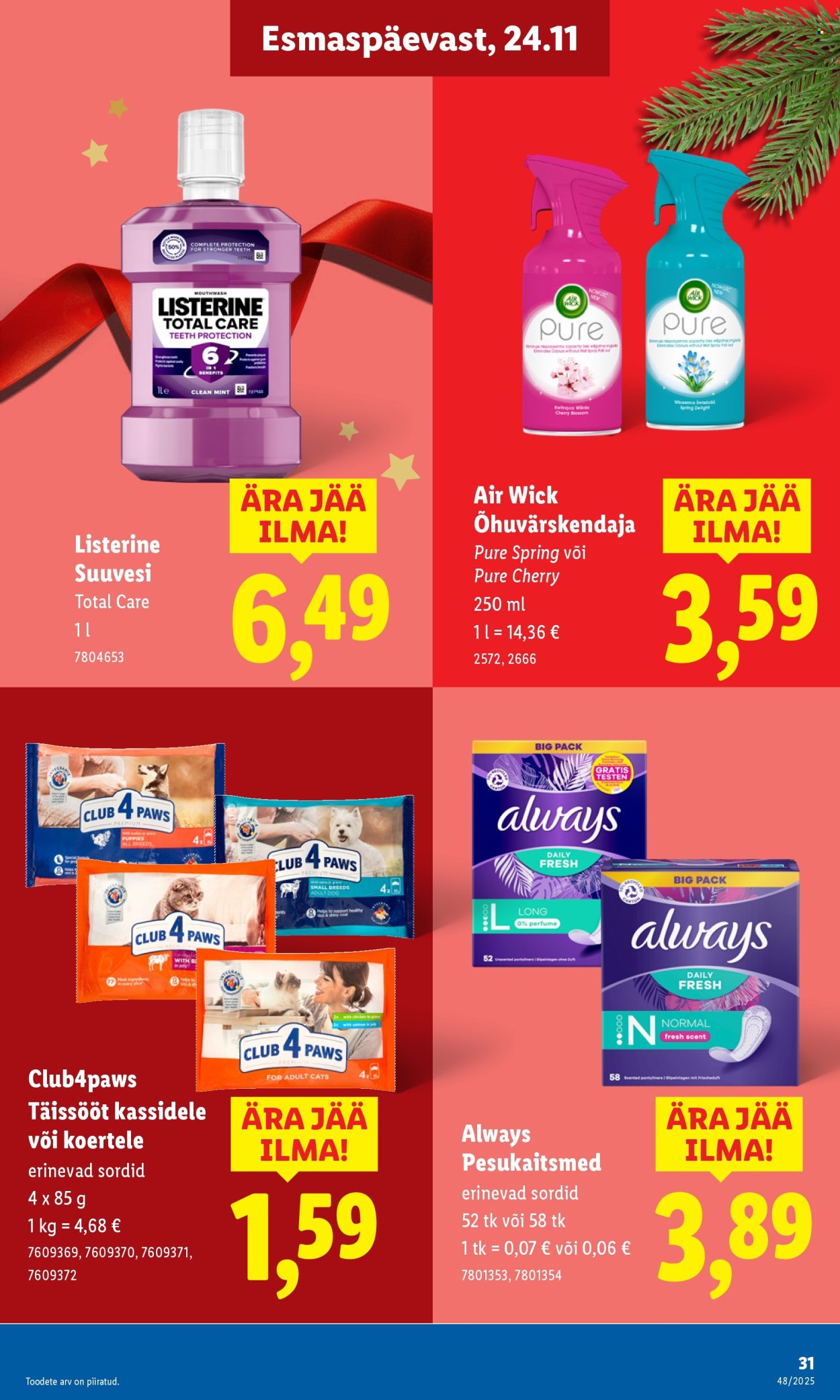 lidl - Lidl kliendileht - Kliendileht (24.11 - 30.11.2025) - page: 31