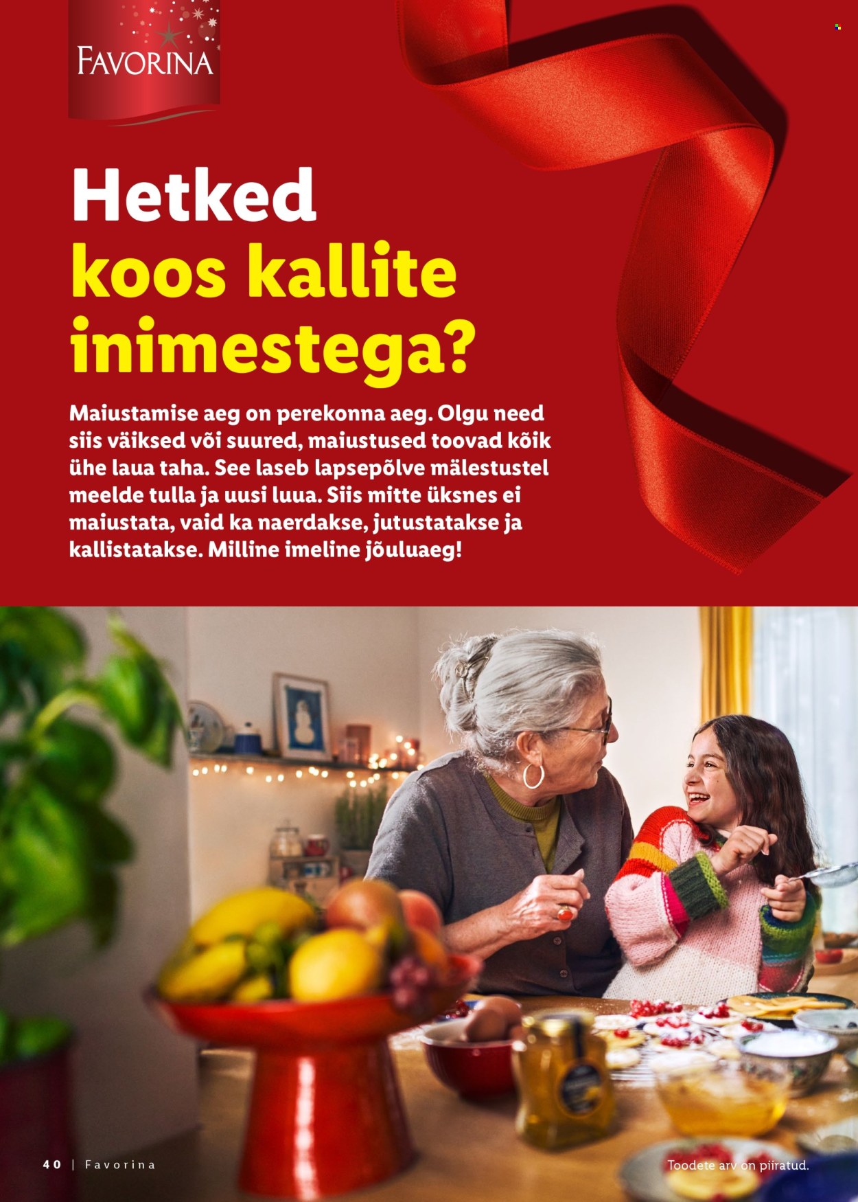 lidl - Lidl kliendileht - Jõulutoidu kataloog Deluxe - page: 40