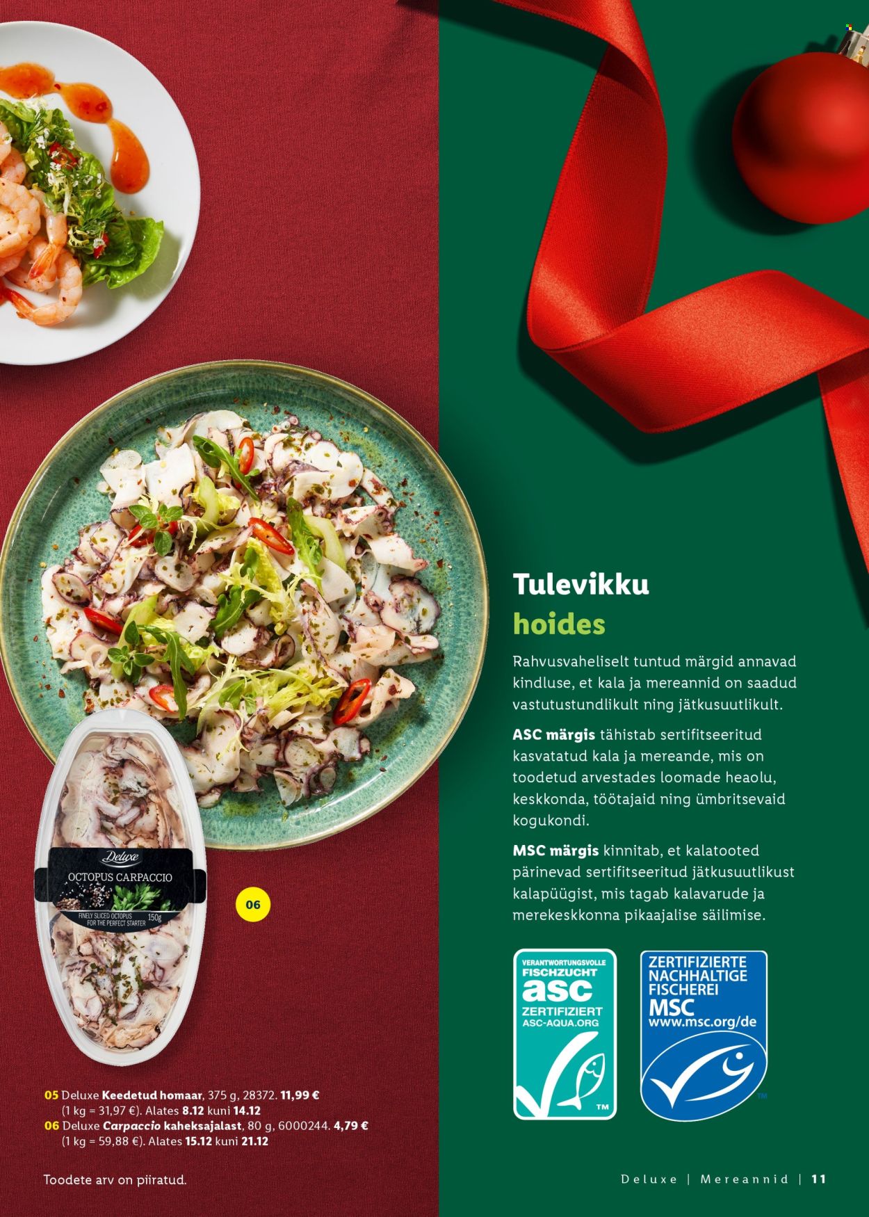 lidl - Lidl kliendileht - Jõulutoidu kataloog Deluxe - page: 11