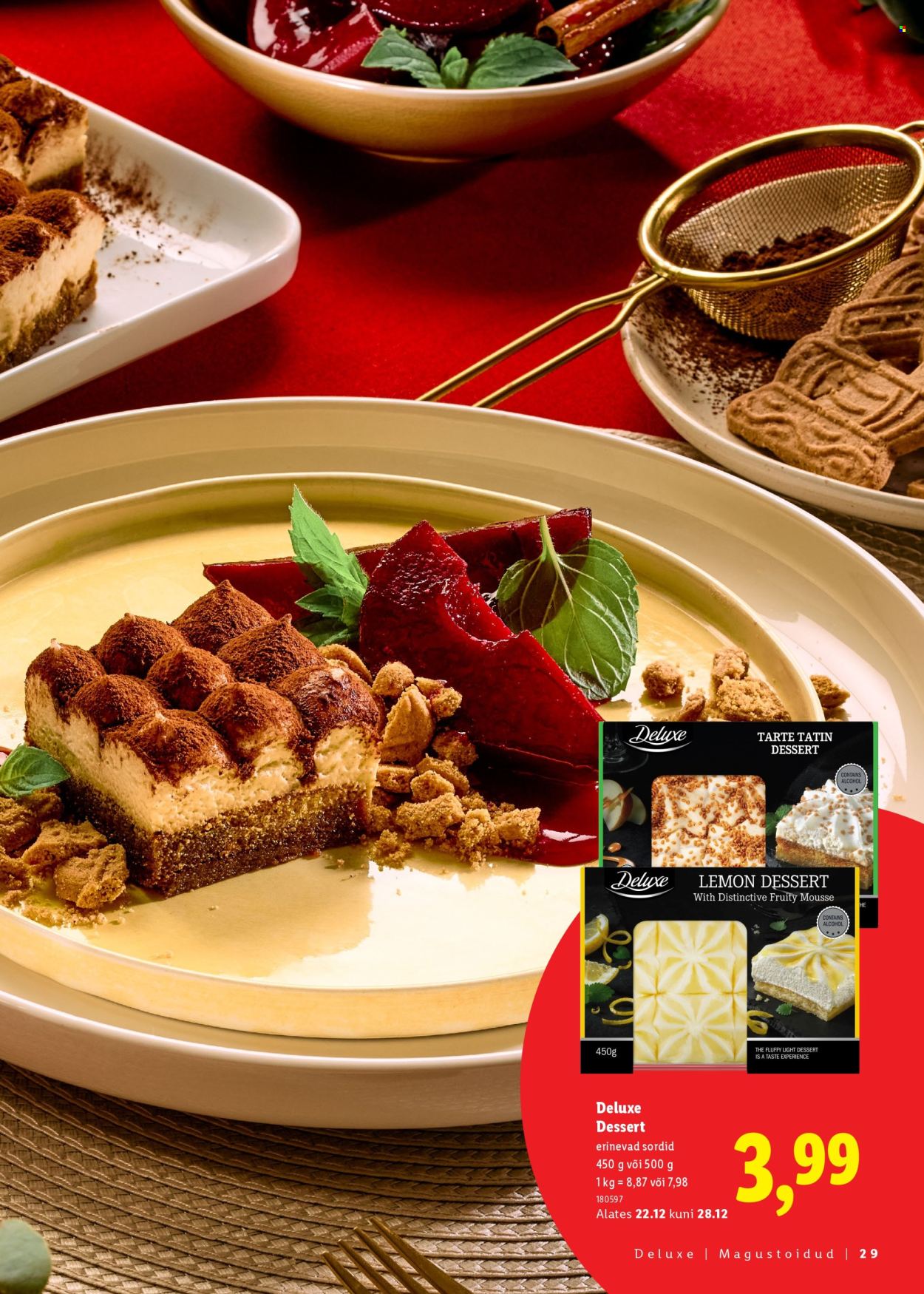 lidl - Lidl kliendileht - Jõulutoidu kataloog Deluxe - page: 29