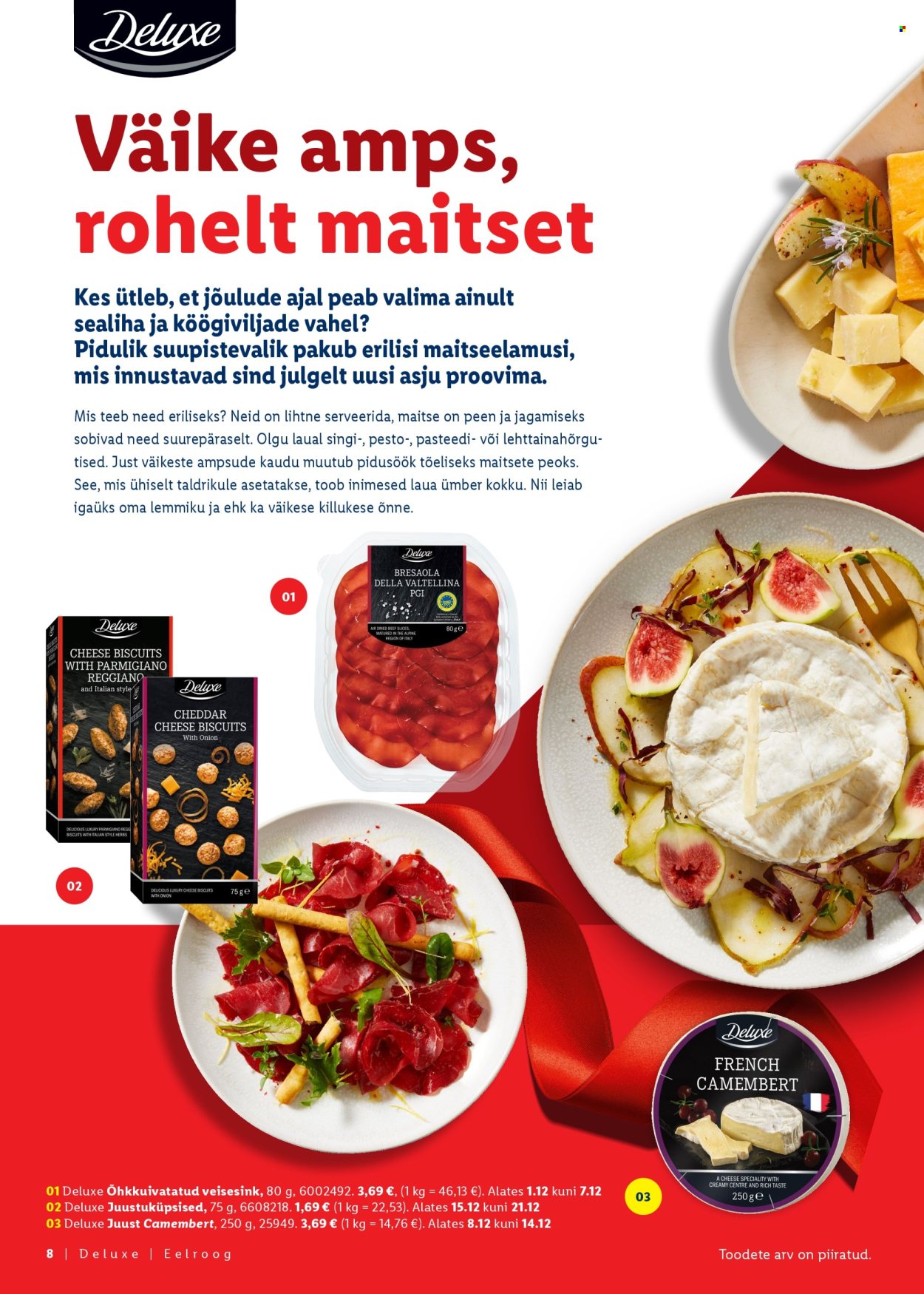 lidl - Lidl kliendileht - Jõulutoidu kataloog Deluxe - page: 8