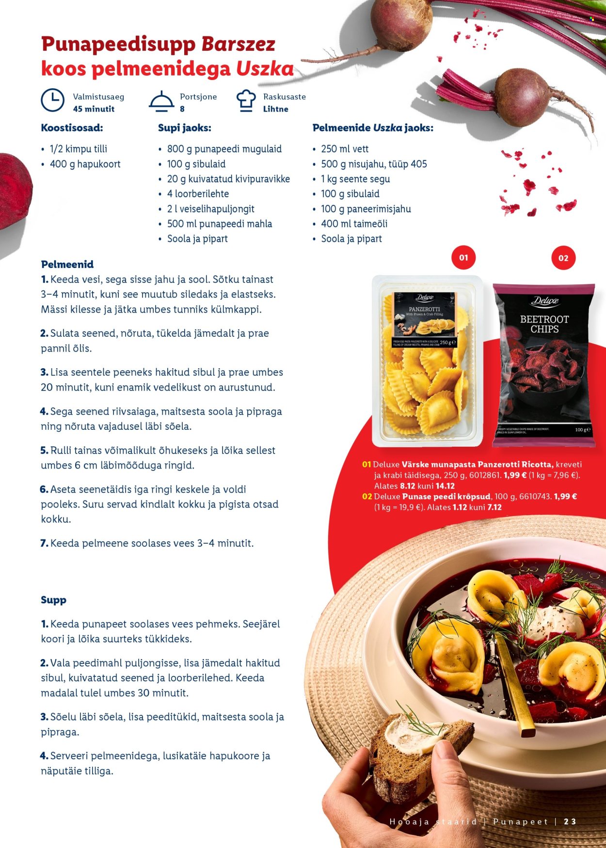 lidl - Lidl kliendileht - Jõulutoidu kataloog Deluxe - page: 23