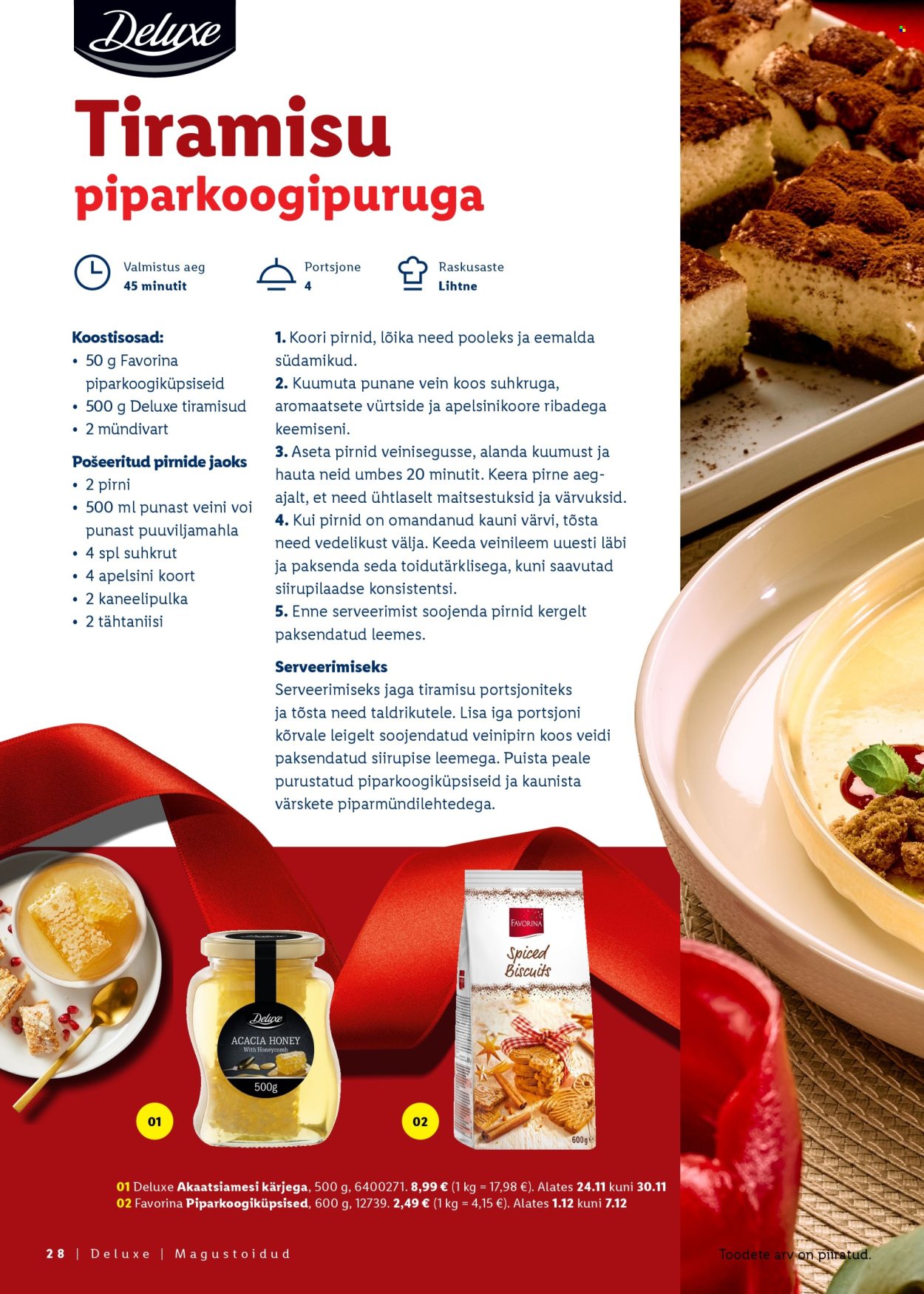 lidl - Lidl kliendileht - Jõulutoidu kataloog Deluxe - page: 28