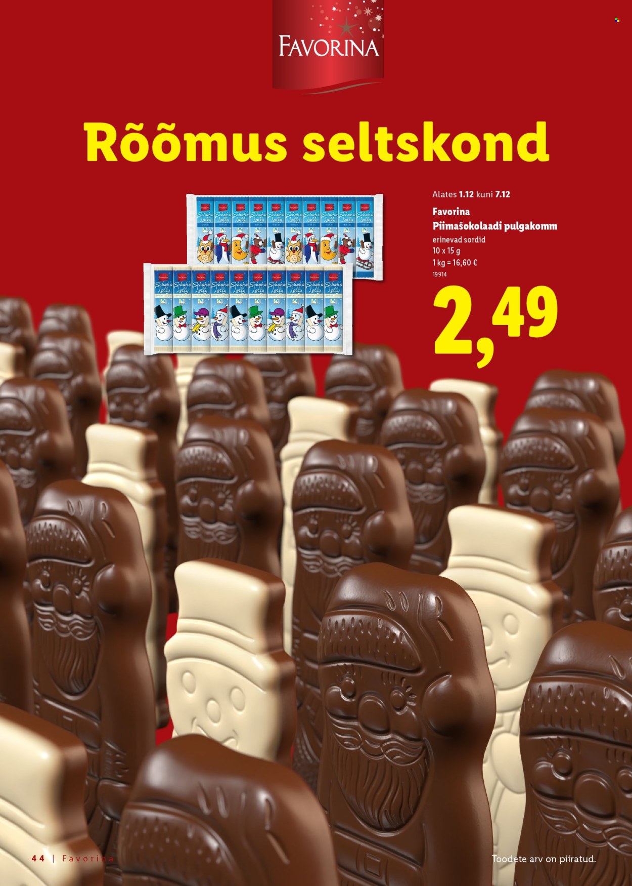 lidl - Lidl kliendileht - Jõulutoidu kataloog Deluxe - page: 44
