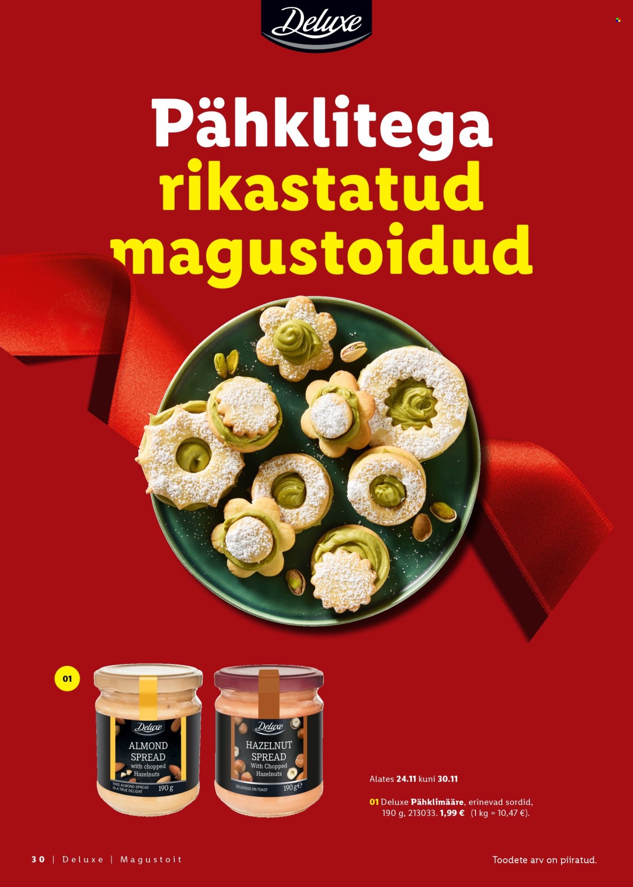 lidl - Lidl kliendileht - Jõulutoidu kataloog Deluxe - page: 30
