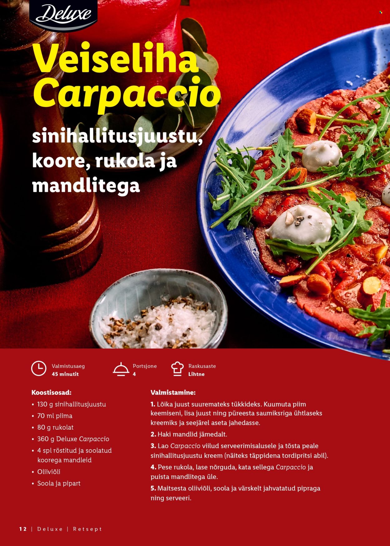 lidl - Lidl kliendileht - Jõulutoidu kataloog Deluxe - page: 12