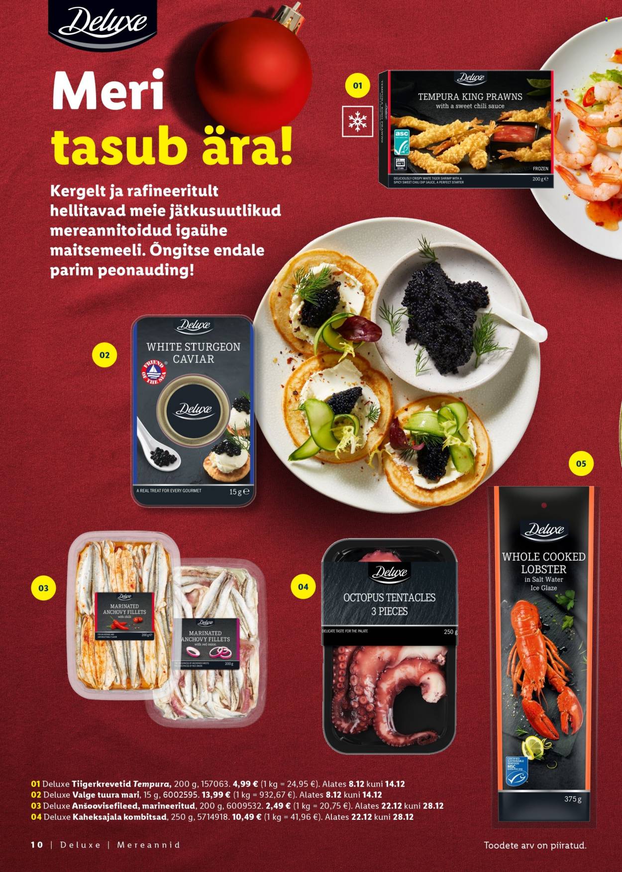 lidl - Lidl kliendileht - Jõulutoidu kataloog Deluxe - page: 10