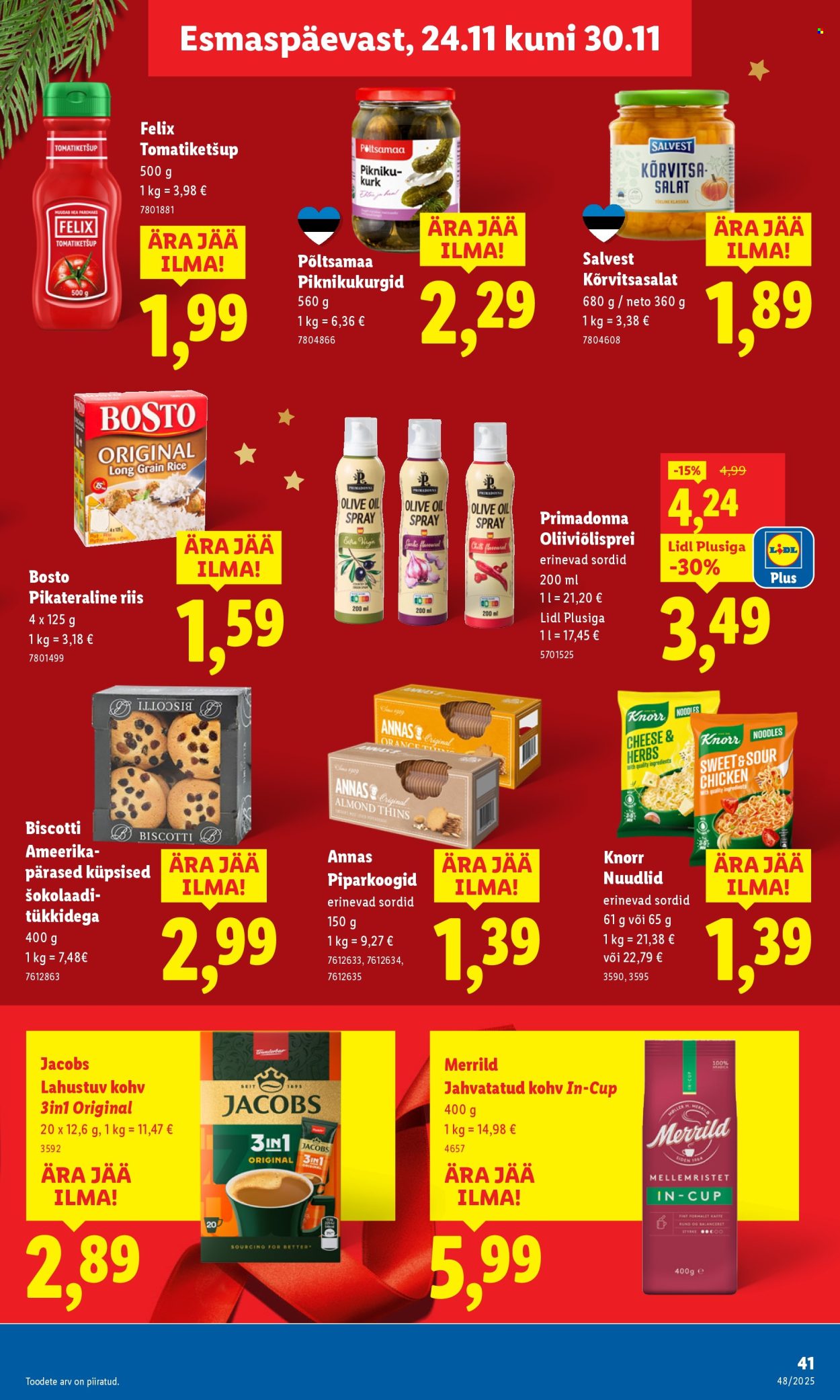 lidl - Lidl kliendileht - Nädalalõpu pakkumised (27.11 - 30.11.2025) - page: 41