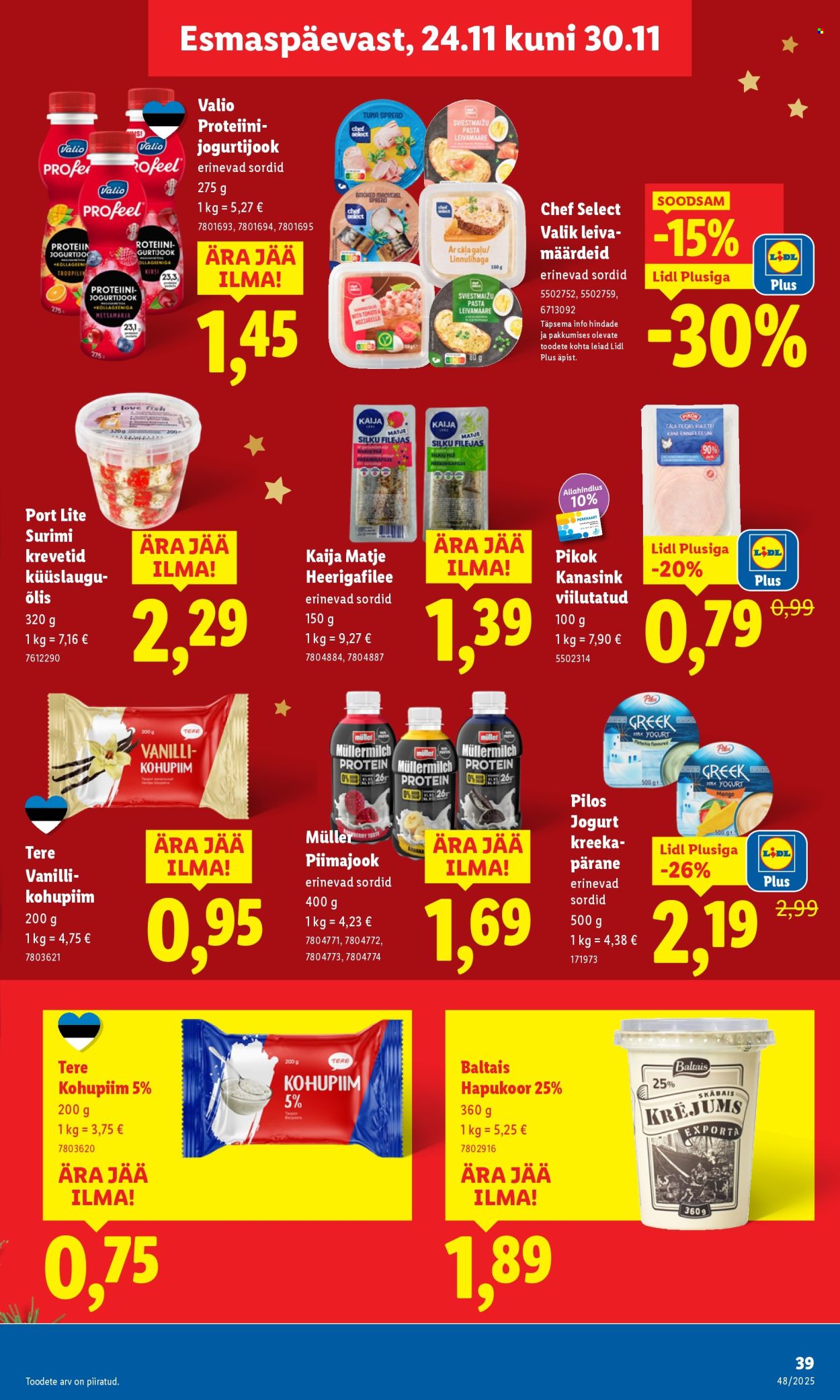lidl - Lidl kliendileht - Nädalalõpu pakkumised (27.11 - 30.11.2025) - page: 39