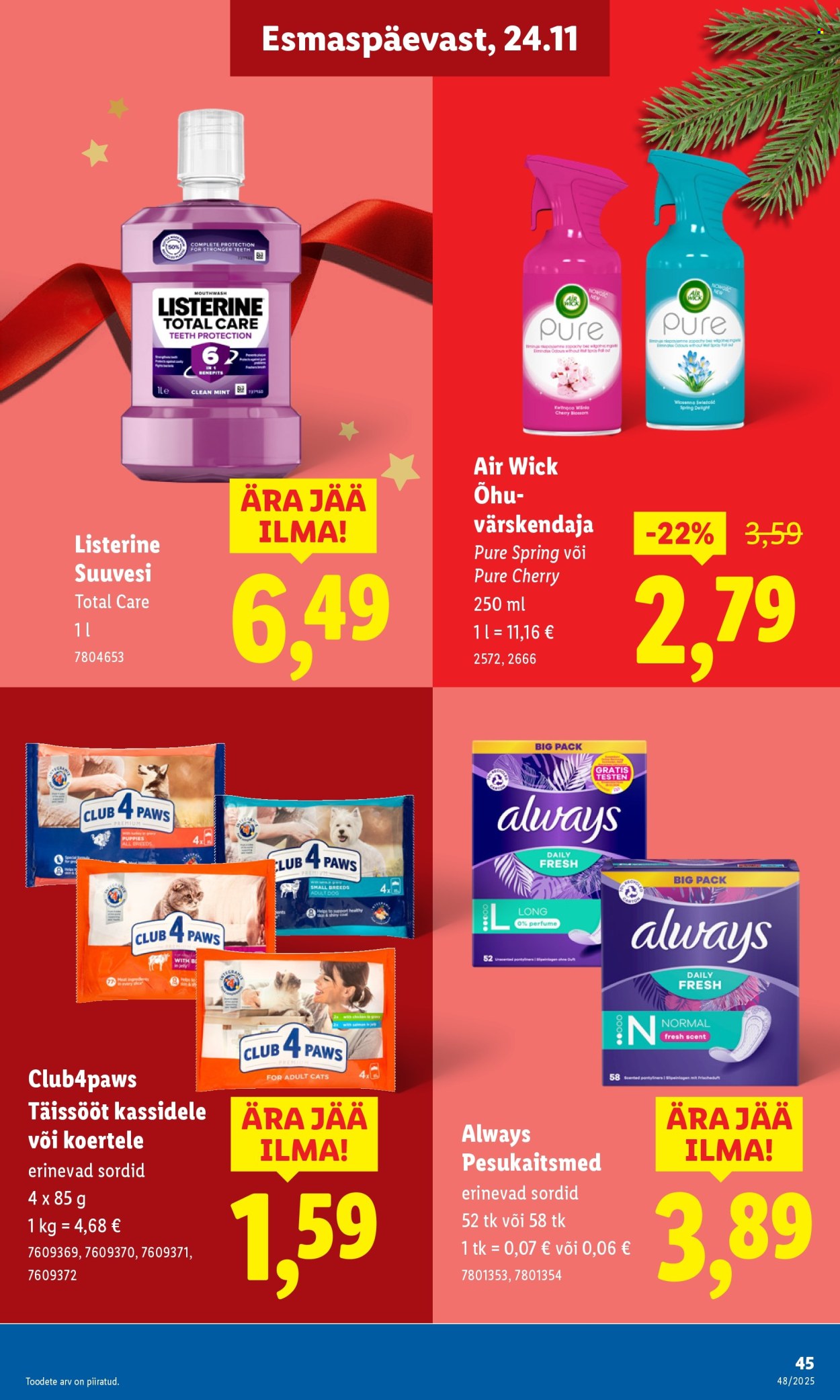 lidl - Lidl kliendileht - Nädalalõpu pakkumised (27.11 - 30.11.2025) - page: 45