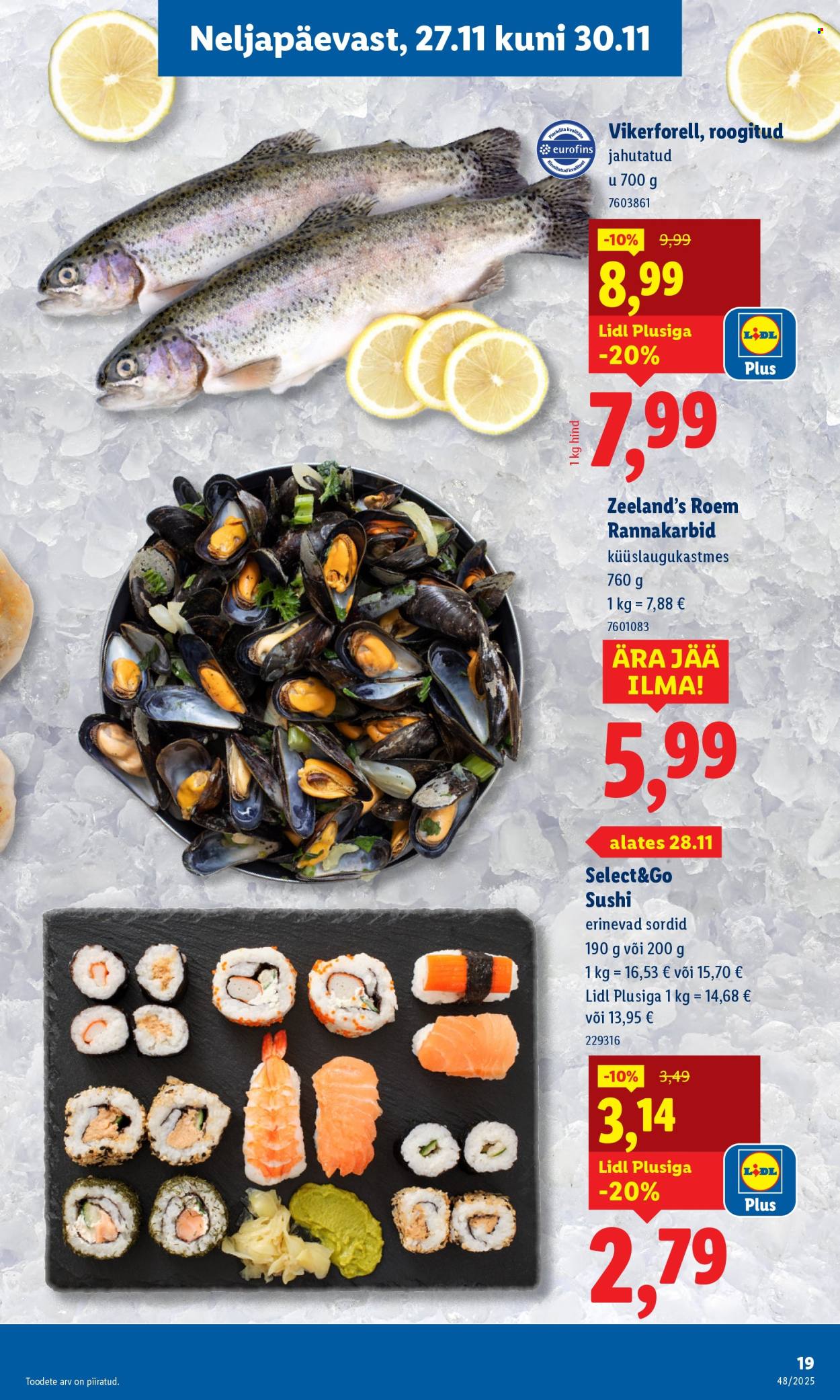 lidl - Lidl kliendileht - Nädalalõpu pakkumised (27.11 - 30.11.2025) - page: 19