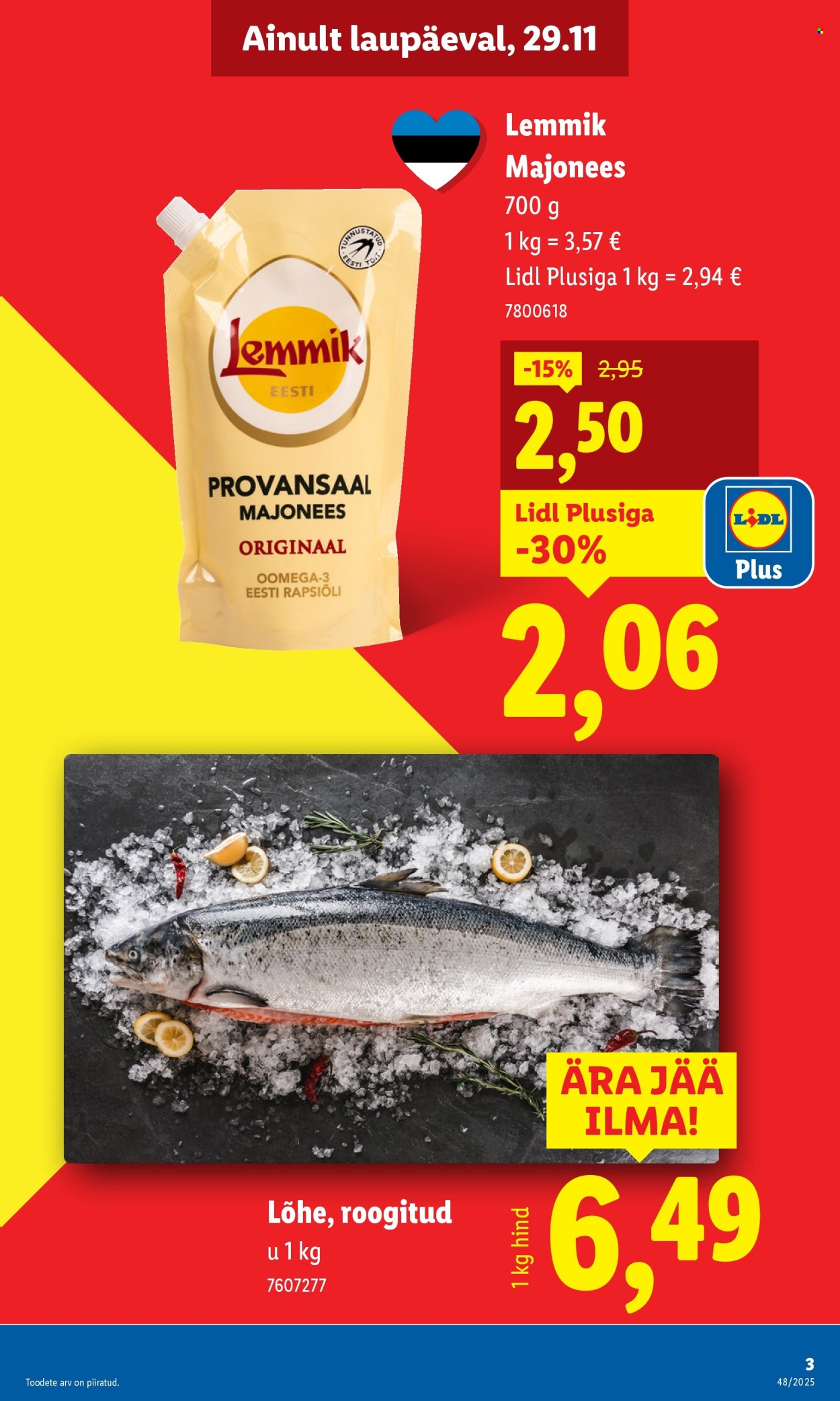 lidl - Lidl kliendileht - Nädalalõpu pakkumised (27.11 - 30.11.2025) - page: 3