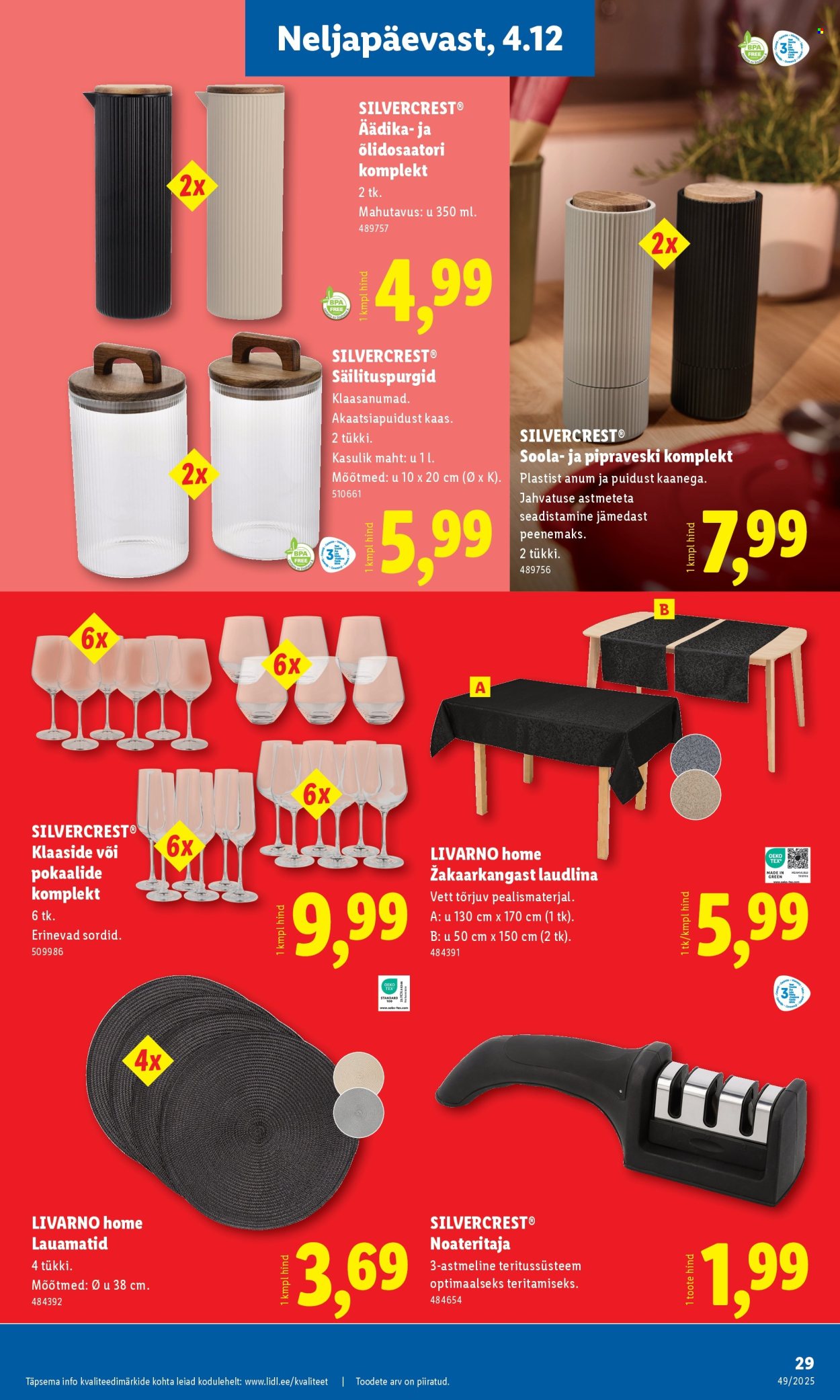 lidl - Lidl kliendileht - Tööstuskaupade pakkumised (1.12 - 7.12.2025) - page: 29