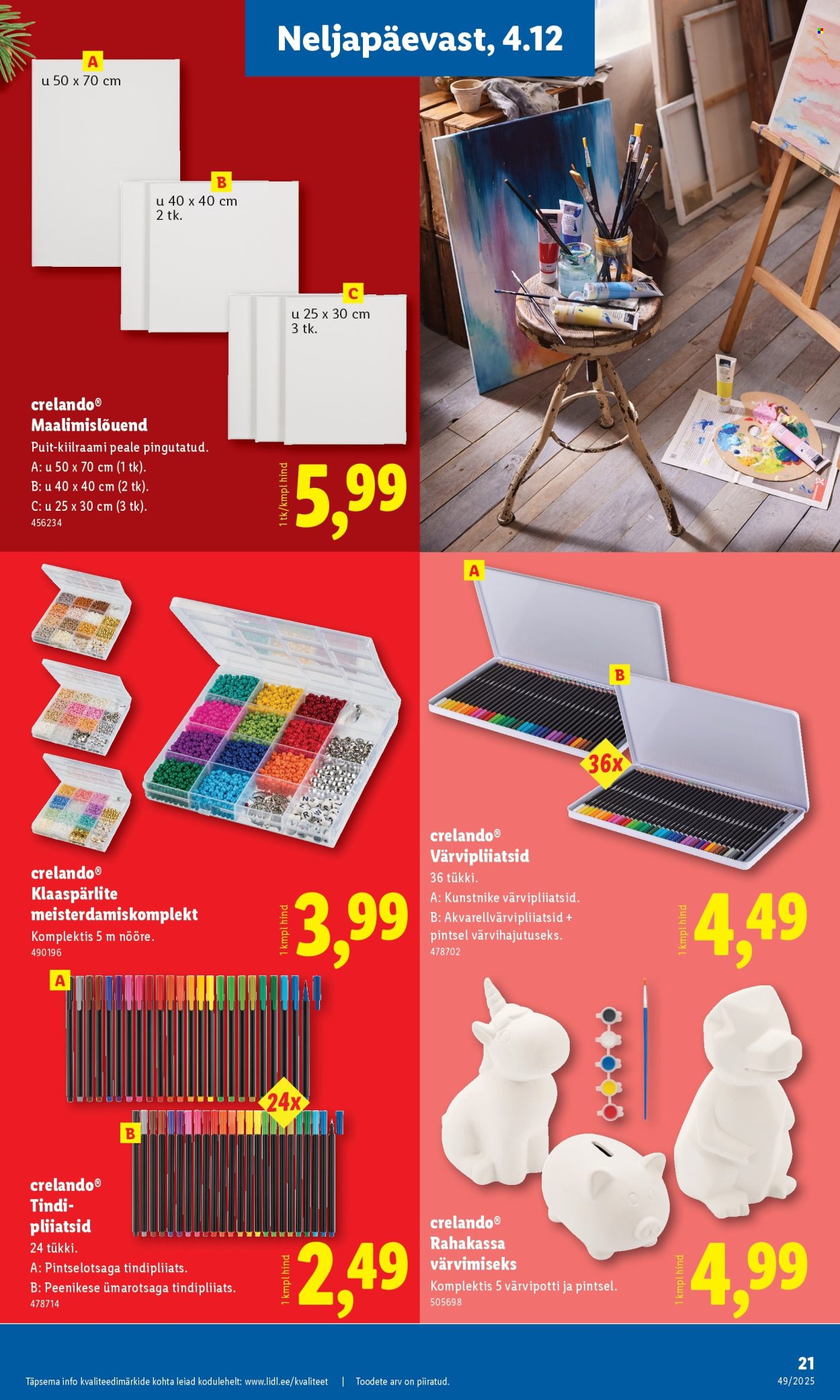 lidl - Lidl kliendileht - Tööstuskaupade pakkumised (1.12 - 7.12.2025) - page: 21