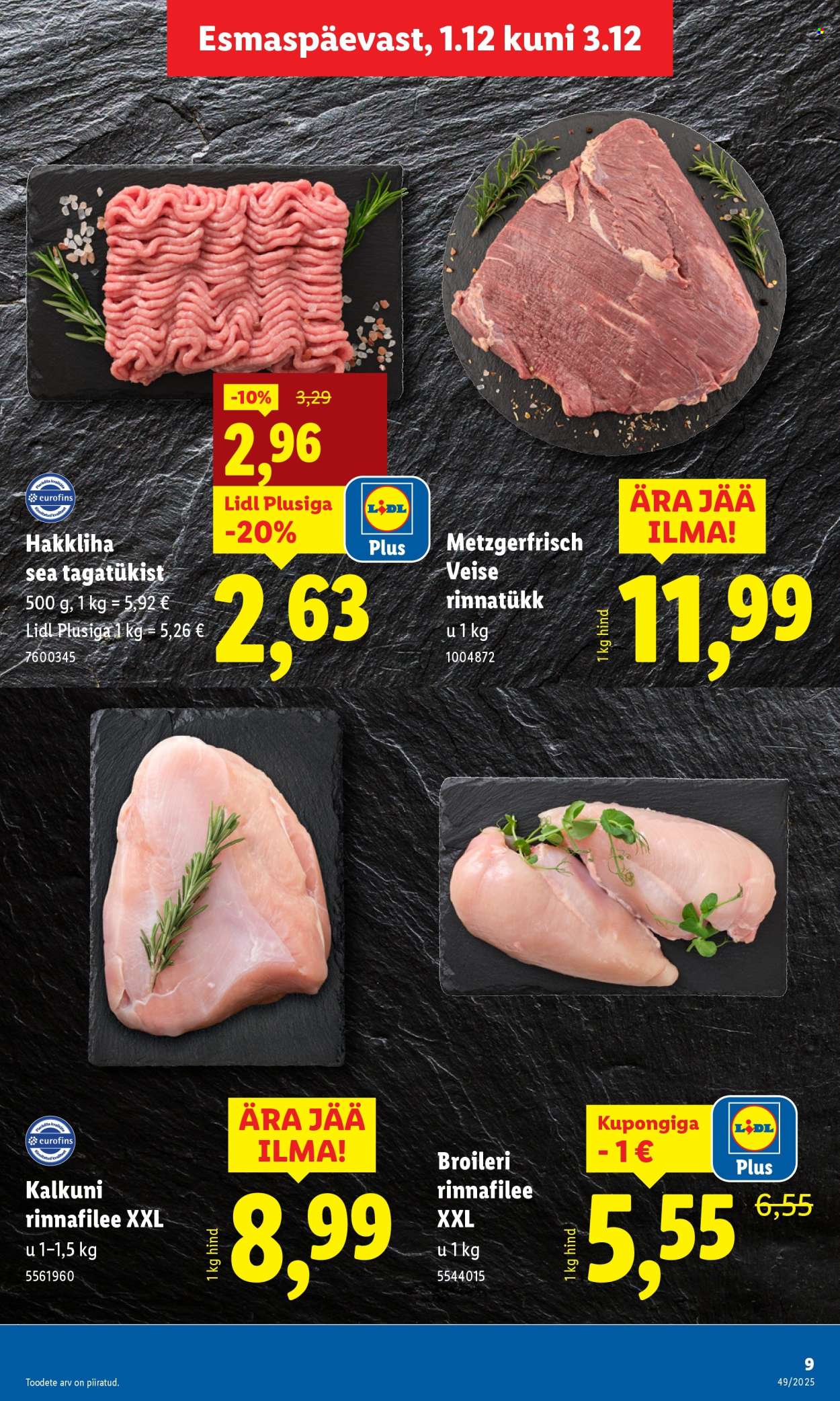 lidl - Lidl kliendileht - Kliendileht (1.12 - 7.12.2025) - page: 9