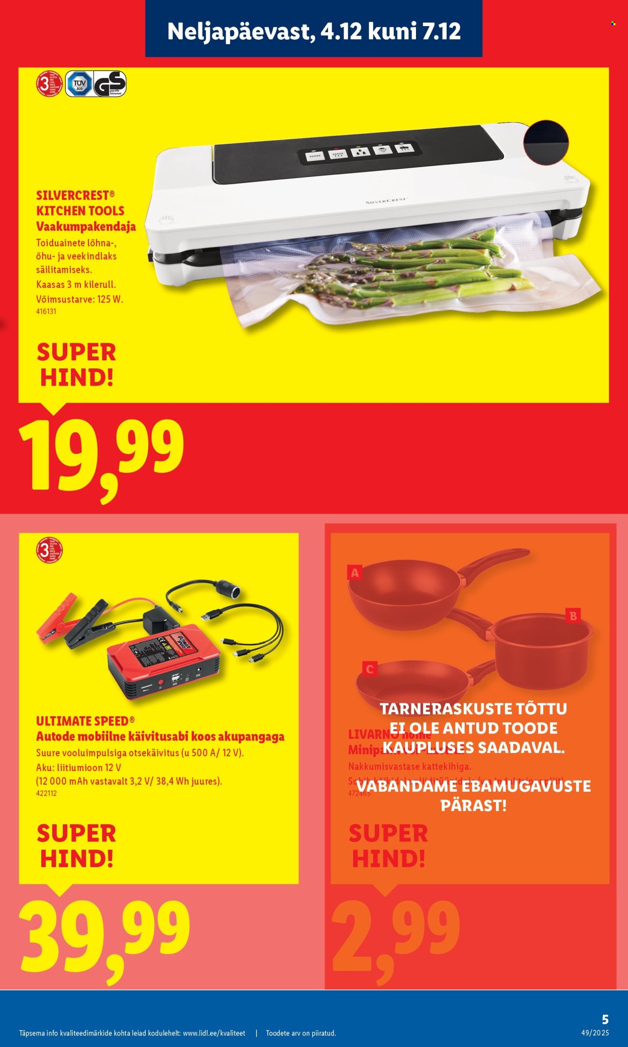 lidl - Lidl kliendileht - Linnämae tee 28 (4.12 - 7.12.2025) - page: 5