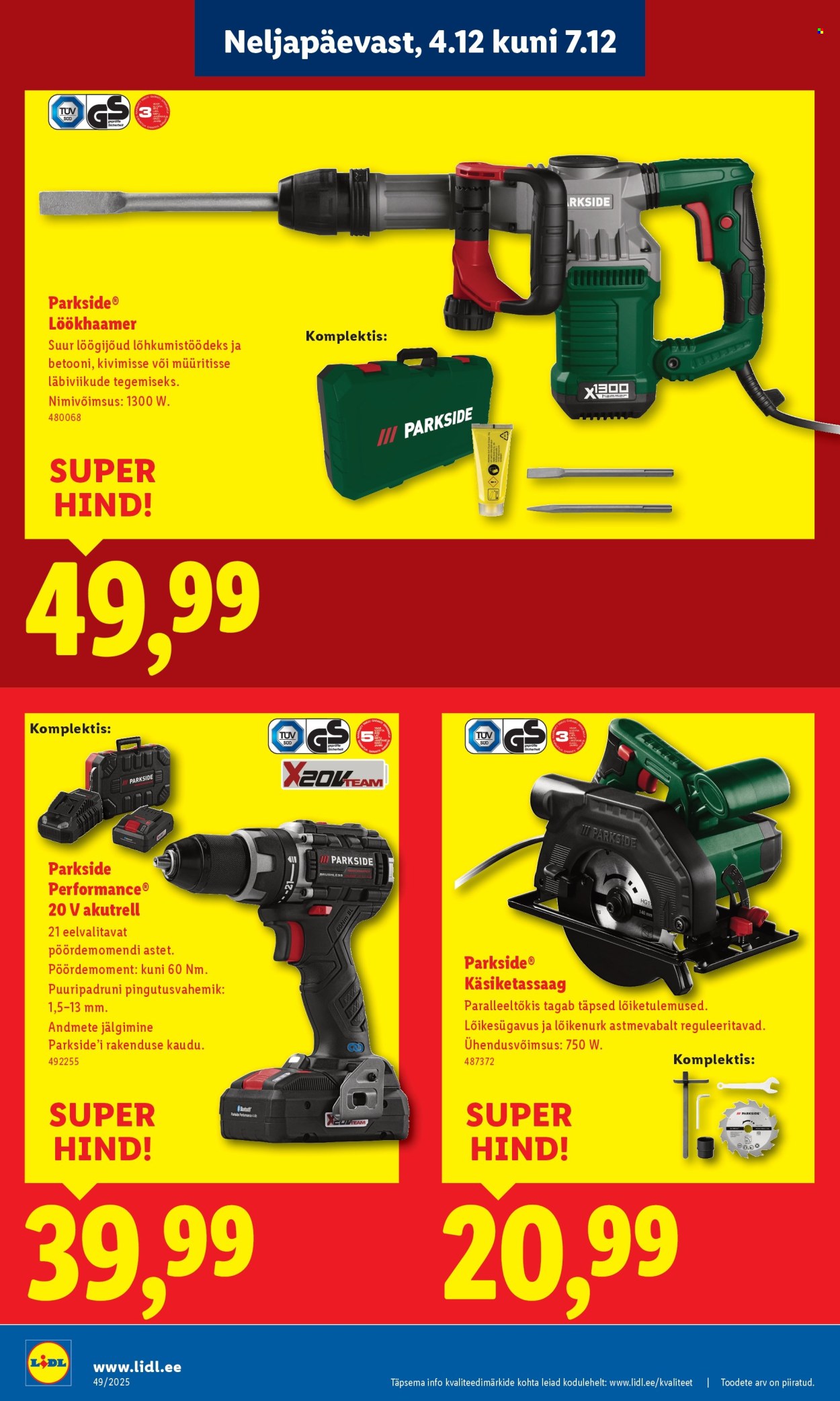 lidl - Lidl kliendileht - Linnämae tee 28 (4.12 - 7.12.2025) - page: 4