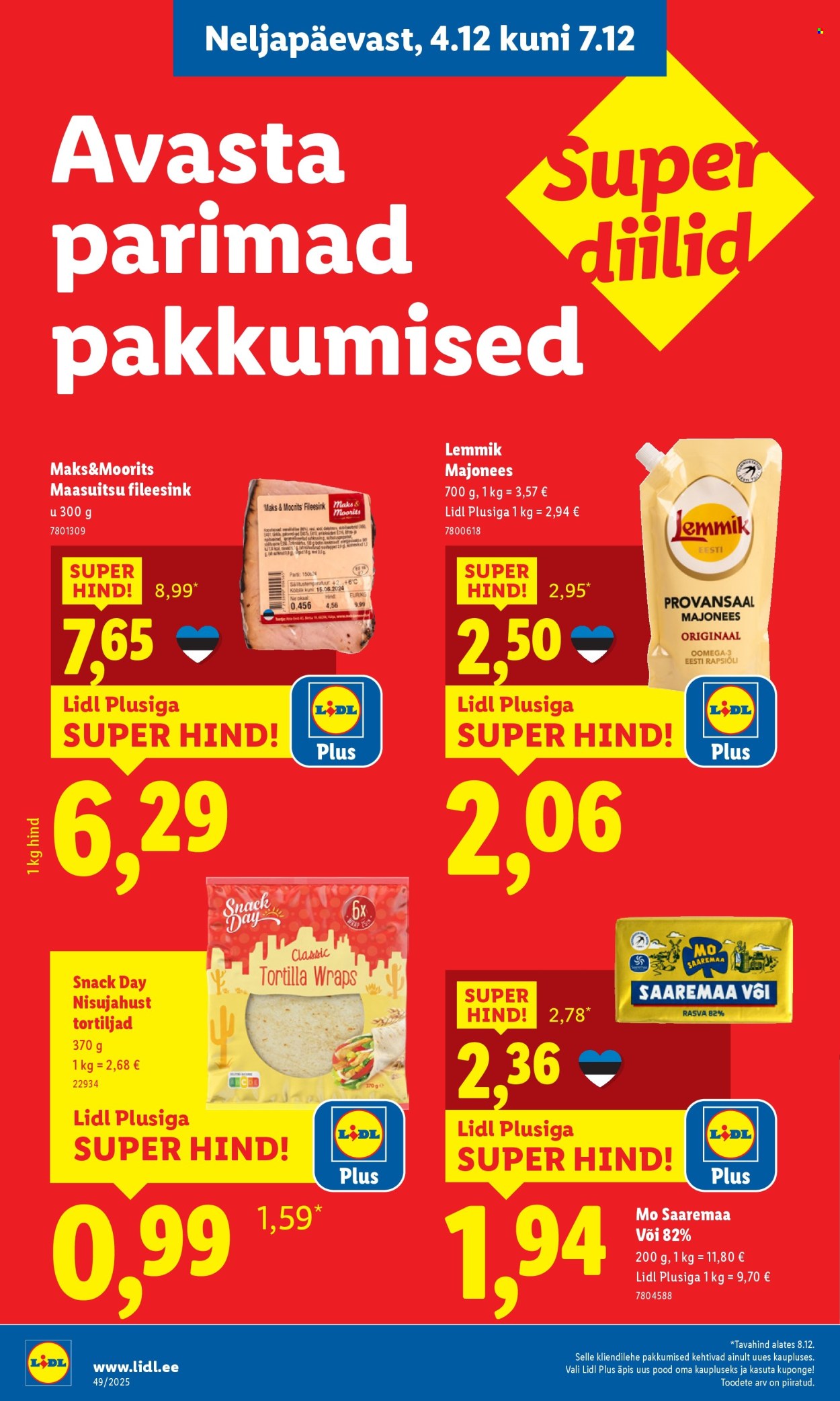 lidl - Lidl kliendileht - Linnämae tee 28 (4.12 - 7.12.2025) - page: 2