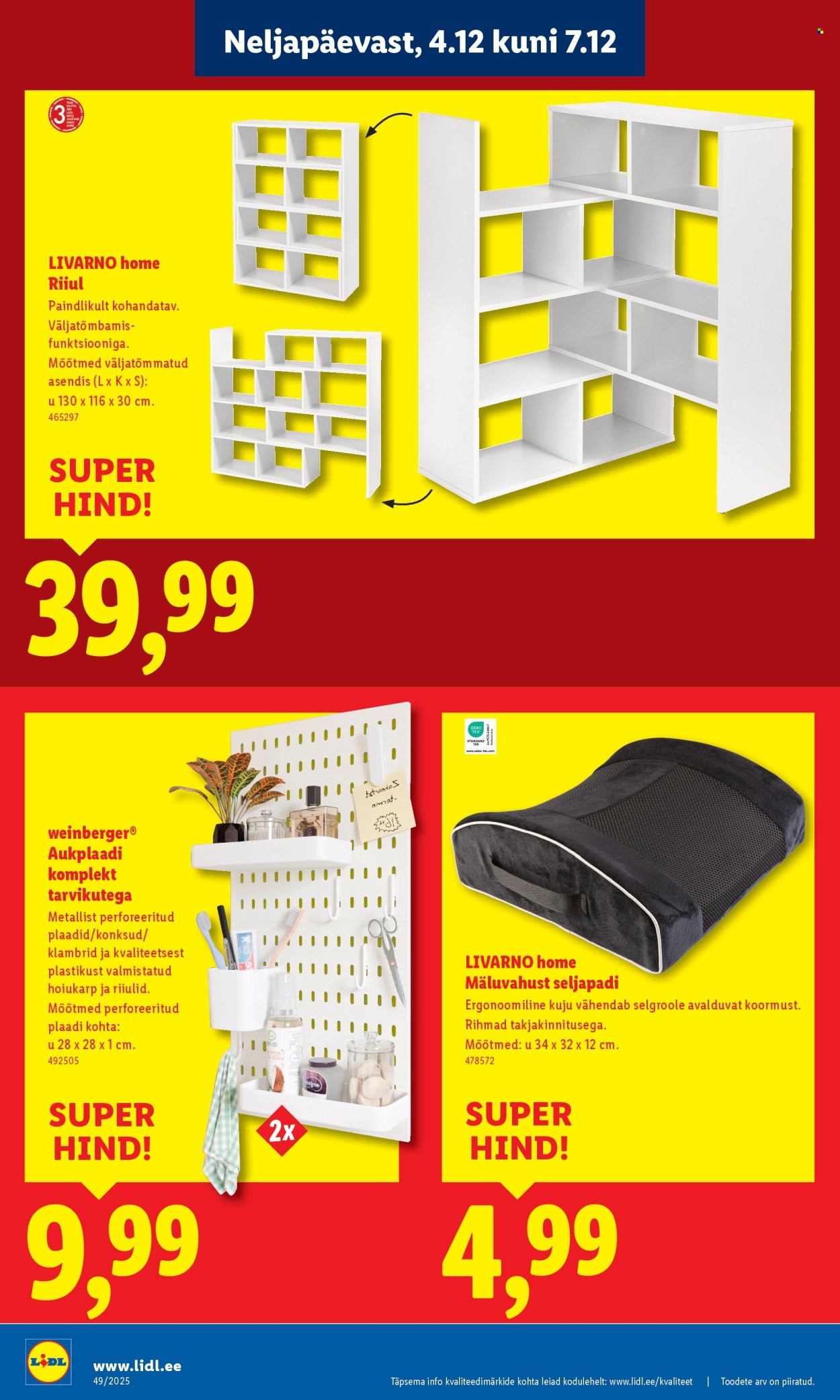 lidl - Lidl kliendileht - Linnämae tee 28 (4.12 - 7.12.2025) - page: 6