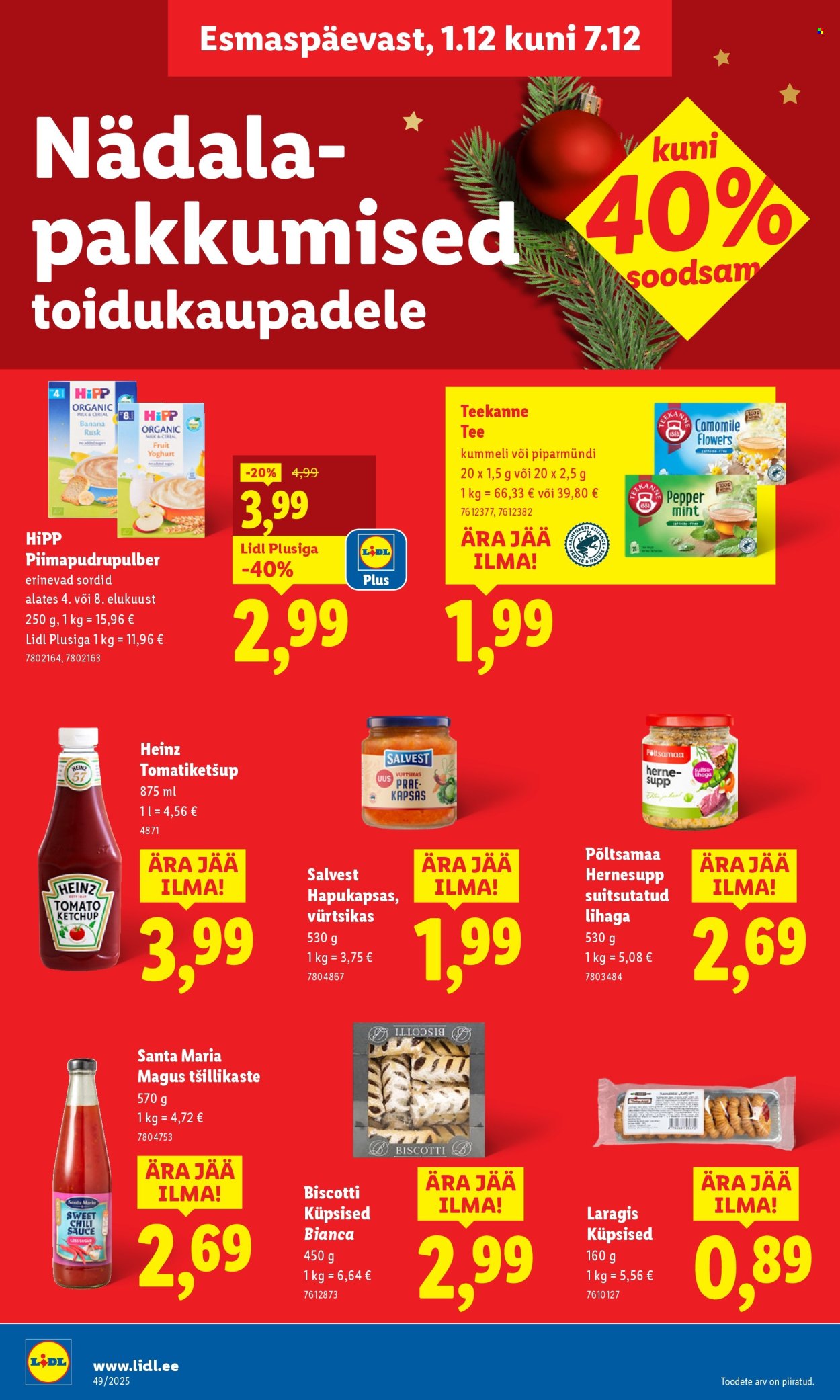 lidl - Lidl kliendileht - Nädalalõpu pakkumised (4.12 - 7.12.2025) - page: 36