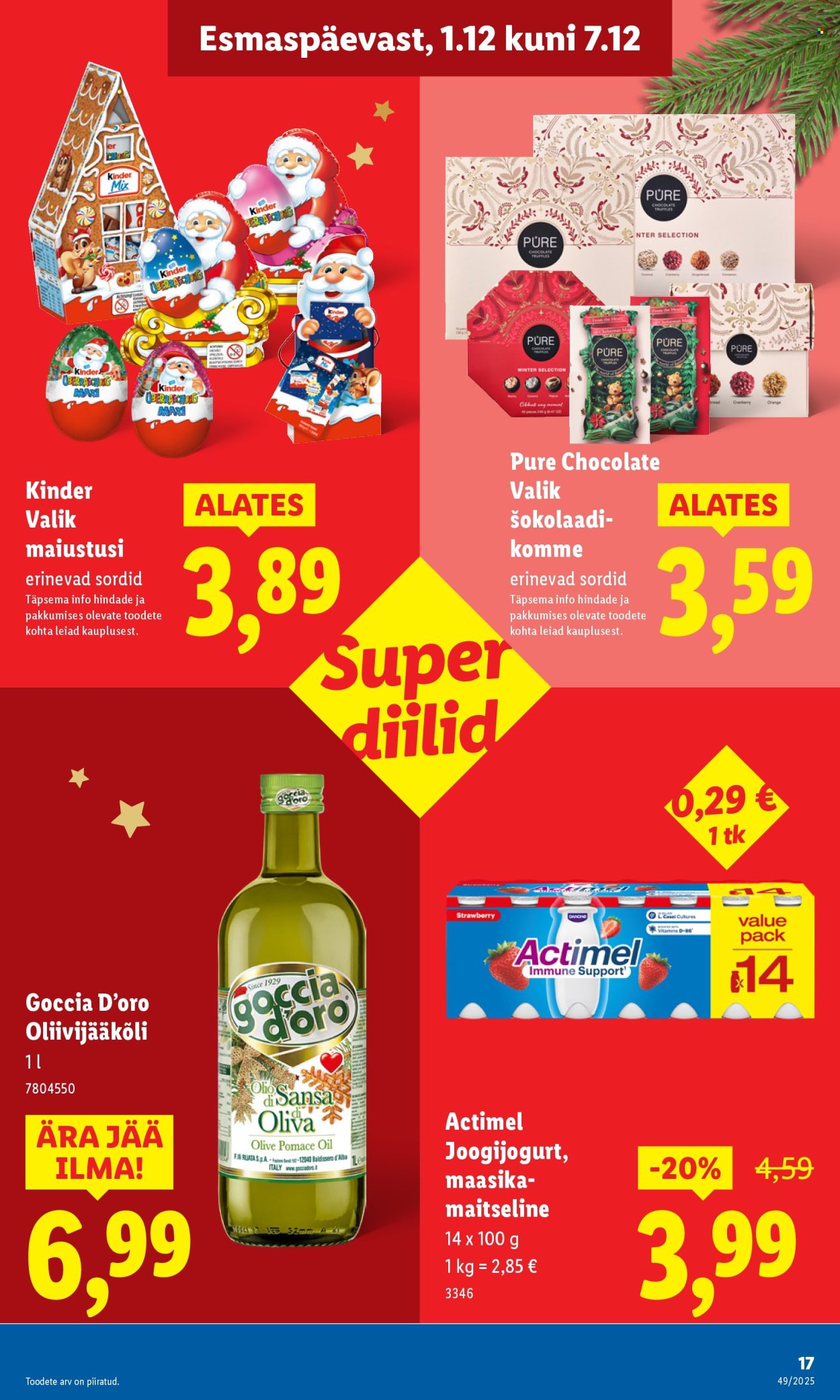 lidl - Lidl kliendileht - Nädalalõpu pakkumised (4.12 - 7.12.2025) - page: 17