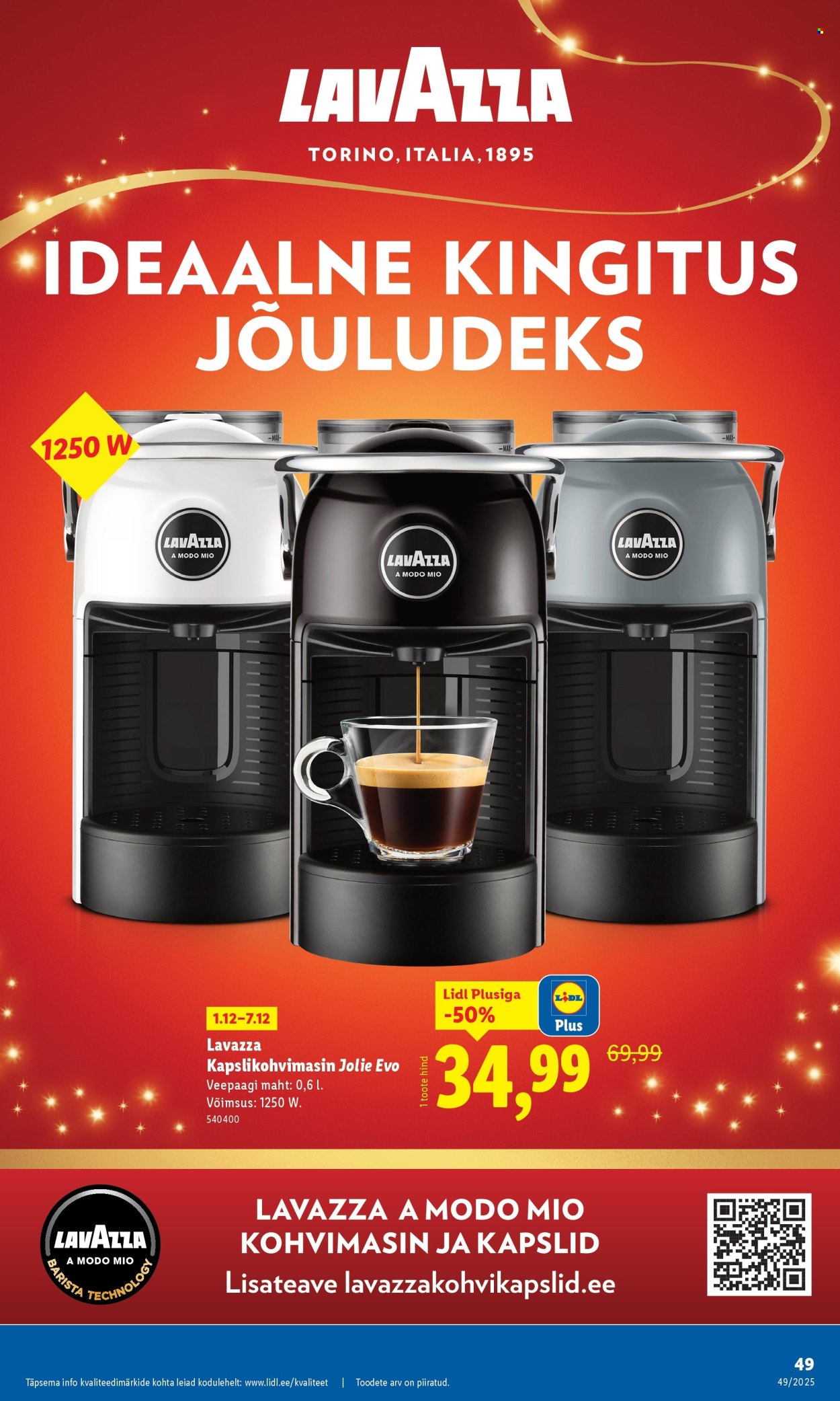 lidl - Lidl kliendileht - Nädalalõpu pakkumised (4.12 - 7.12.2025) - page: 49