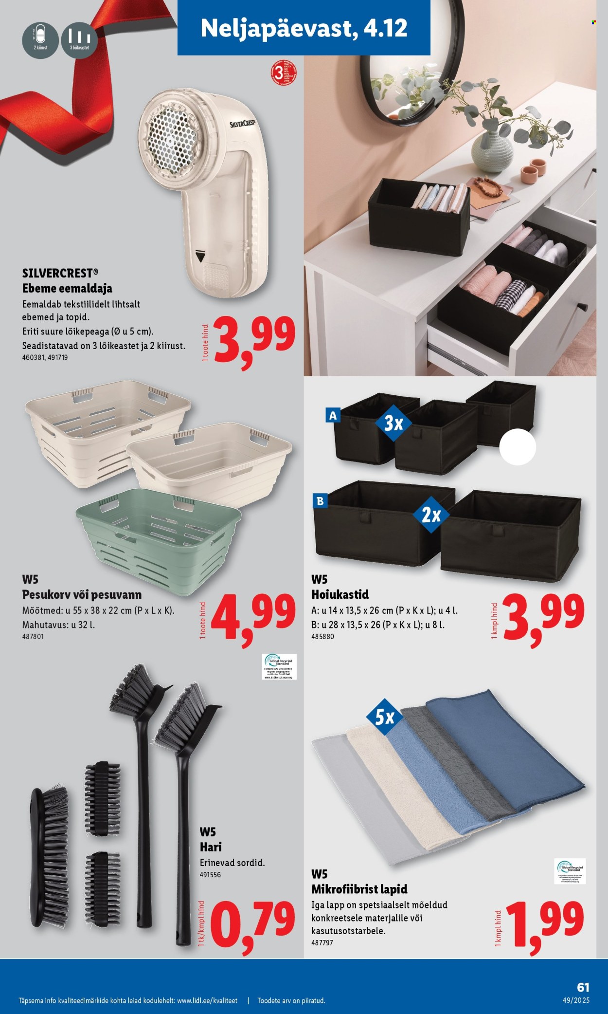 lidl - Lidl kliendileht - Nädalalõpu pakkumised (4.12 - 7.12.2025) - page: 61