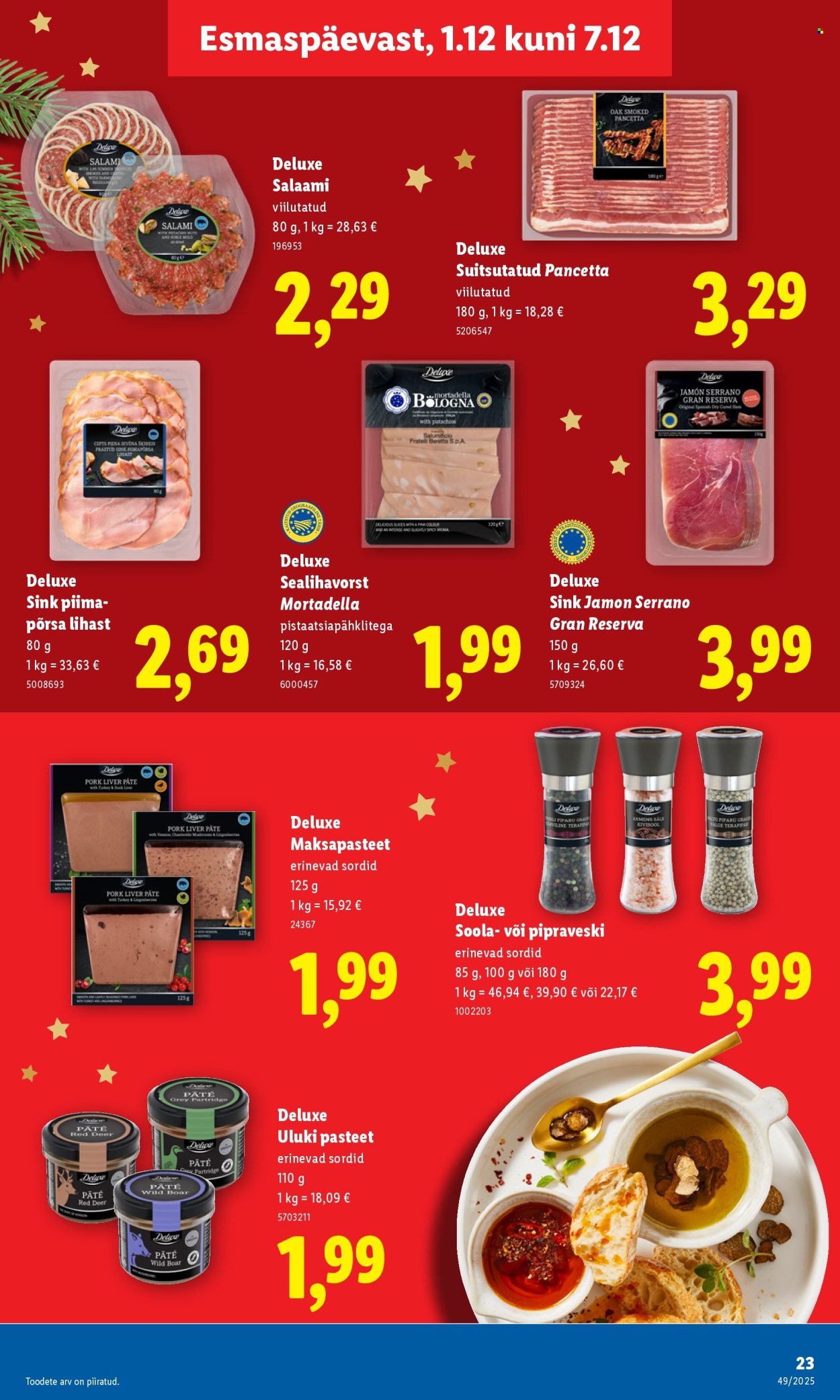 lidl - Lidl kliendileht - Nädalalõpu pakkumised (4.12 - 7.12.2025) - page: 23