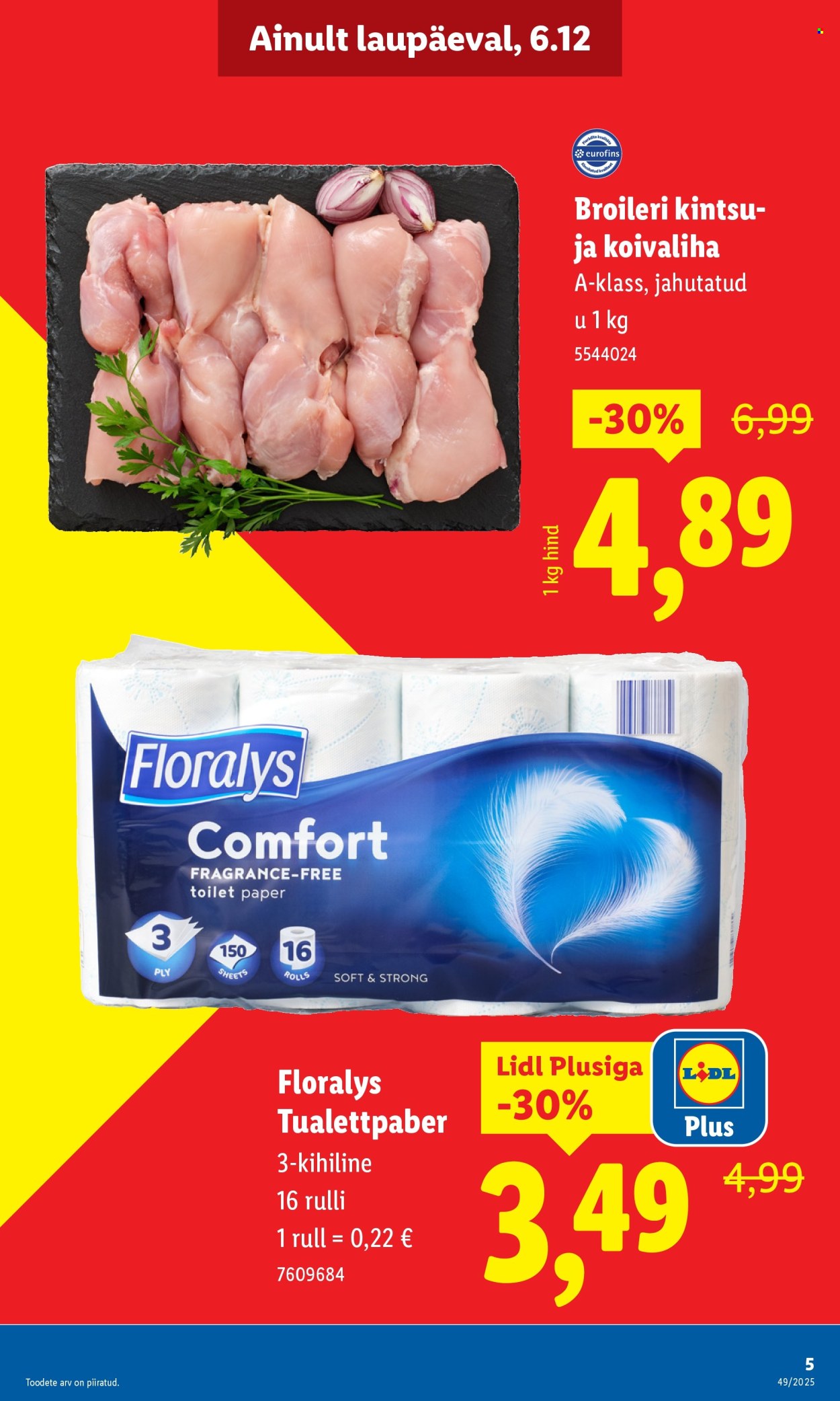 lidl - Lidl kliendileht - Nädalalõpu pakkumised (4.12 - 7.12.2025) - page: 5