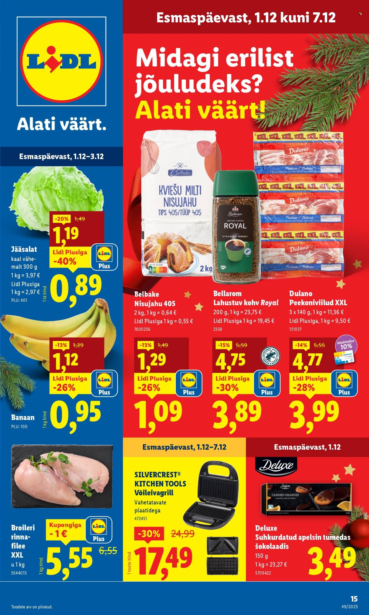 lidl - Lidl kliendileht - Nädalalõpu pakkumised (4.12 - 7.12.2025) - page: 15