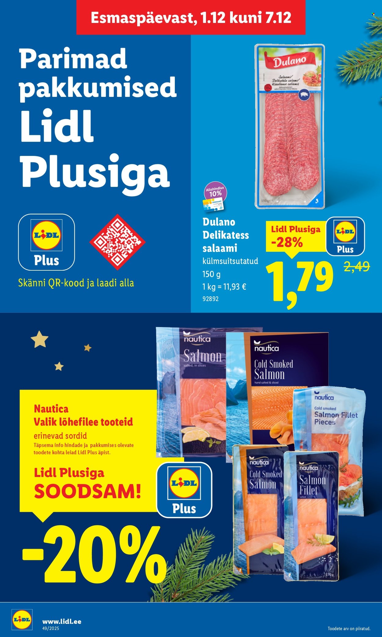 lidl - Lidl kliendileht - Nädalalõpu pakkumised (4.12 - 7.12.2025) - page: 18