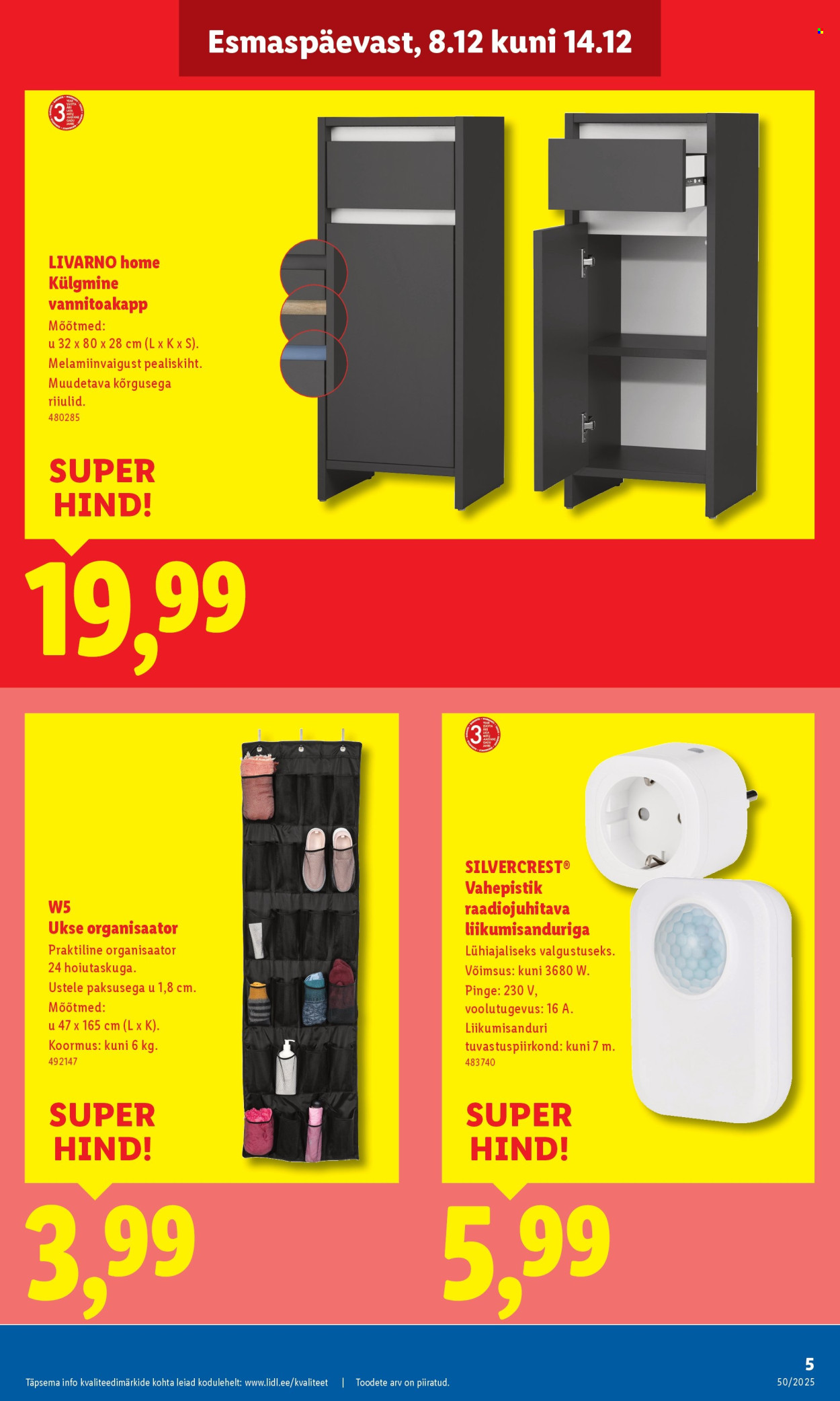 lidl - Lidl kliendileht - Linnämae tee 28 (8.12 - 14.12.2025) - page: 5