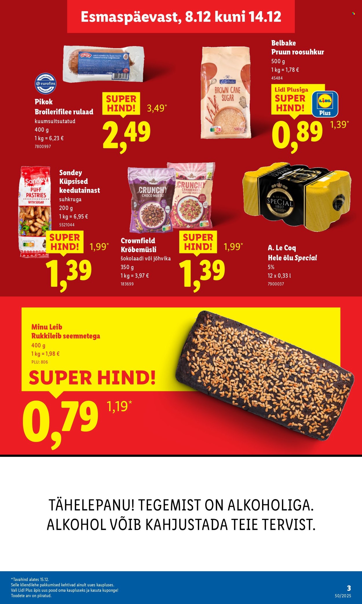 lidl - Lidl kliendileht - Linnämae tee 28 (8.12 - 14.12.2025) - page: 3
