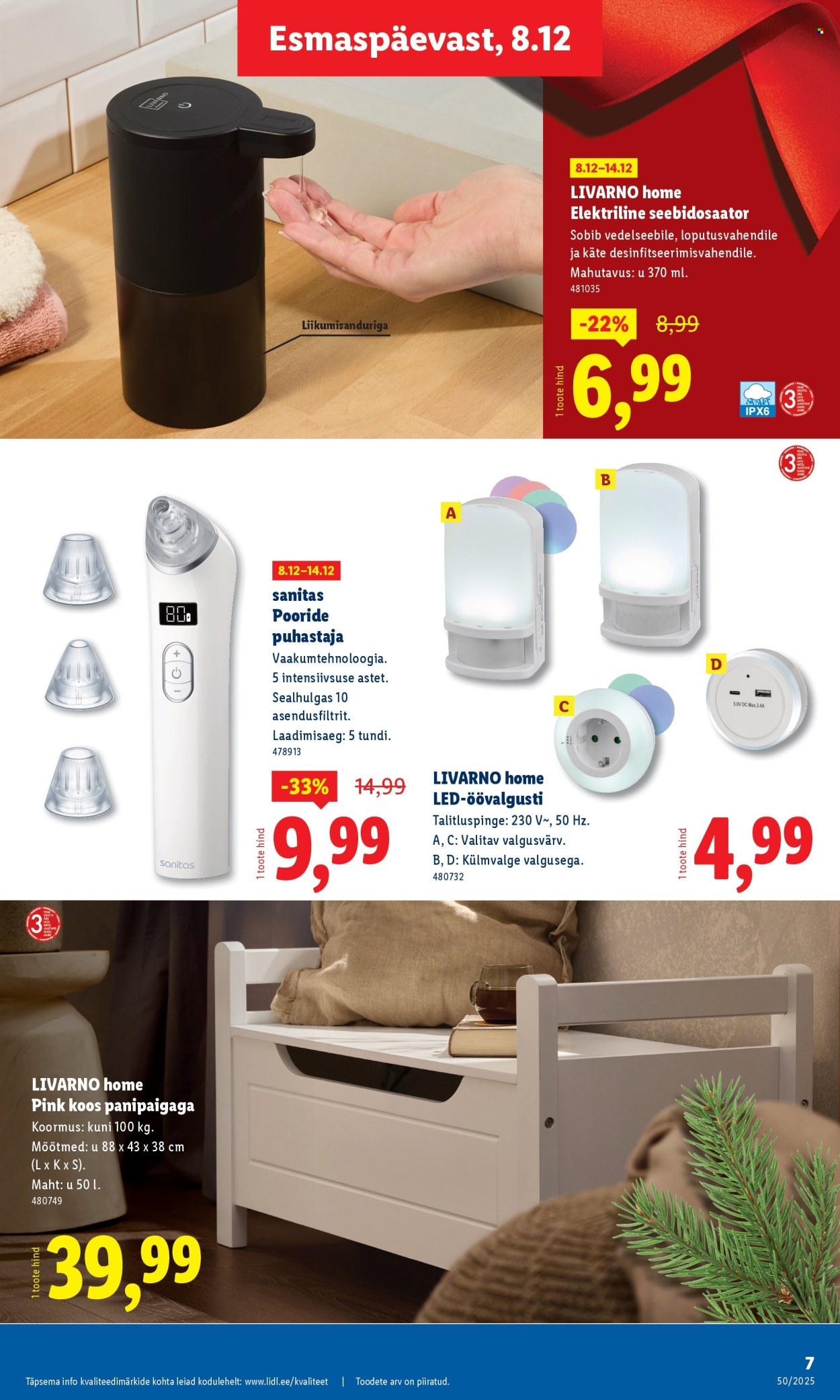lidl - Lidl kliendileht - Tööstuskaupade pakkumised (8.12 - 14.12.2025) - page: 7