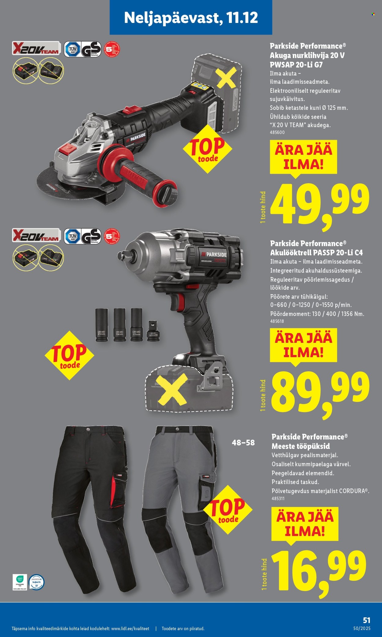 lidl - Lidl kliendileht - Kliendileht (8.12 - 14.12.2025) - page: 51