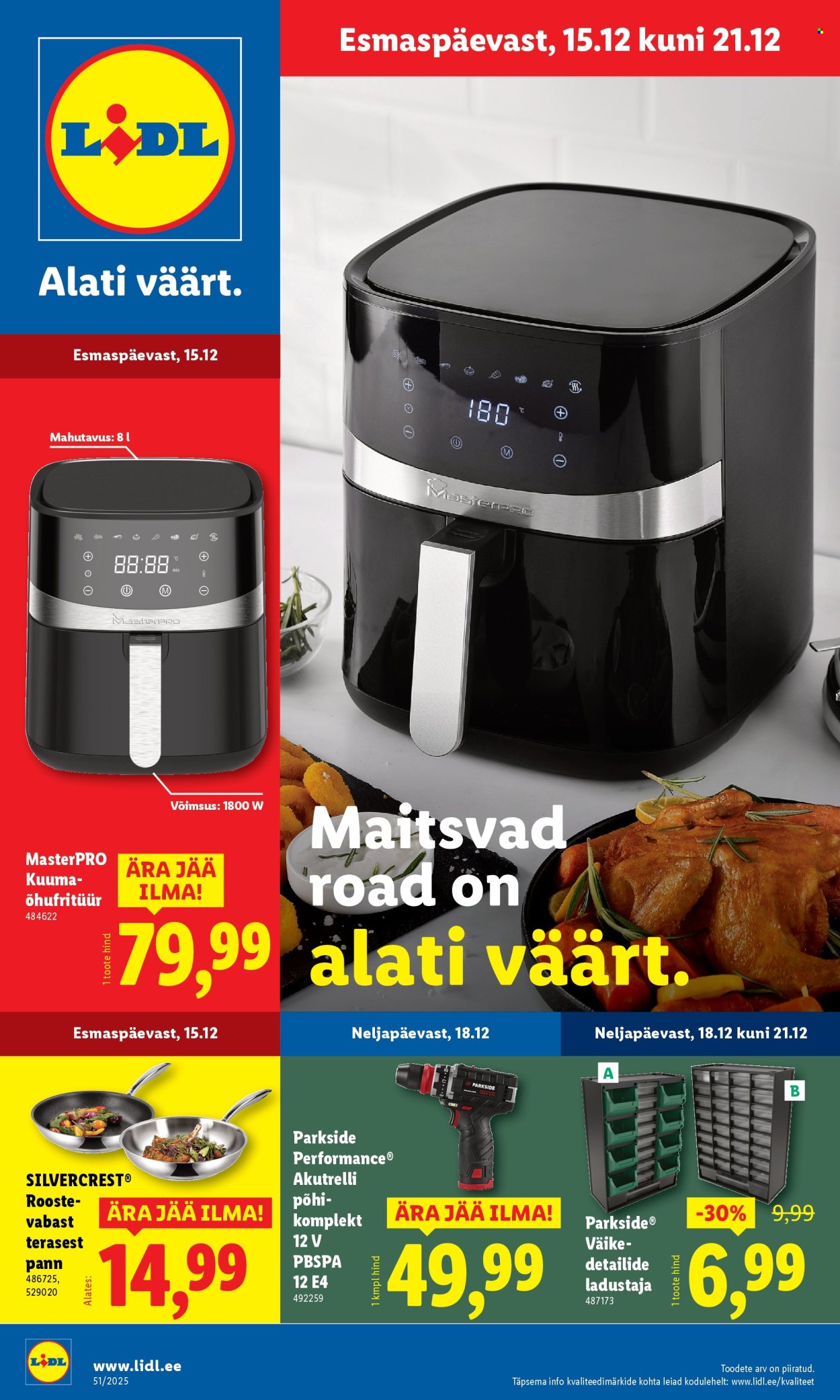 lidl - Lidl kliendileht - Tööstuskaupade pakkumised (15.12 - 21.12.2025)