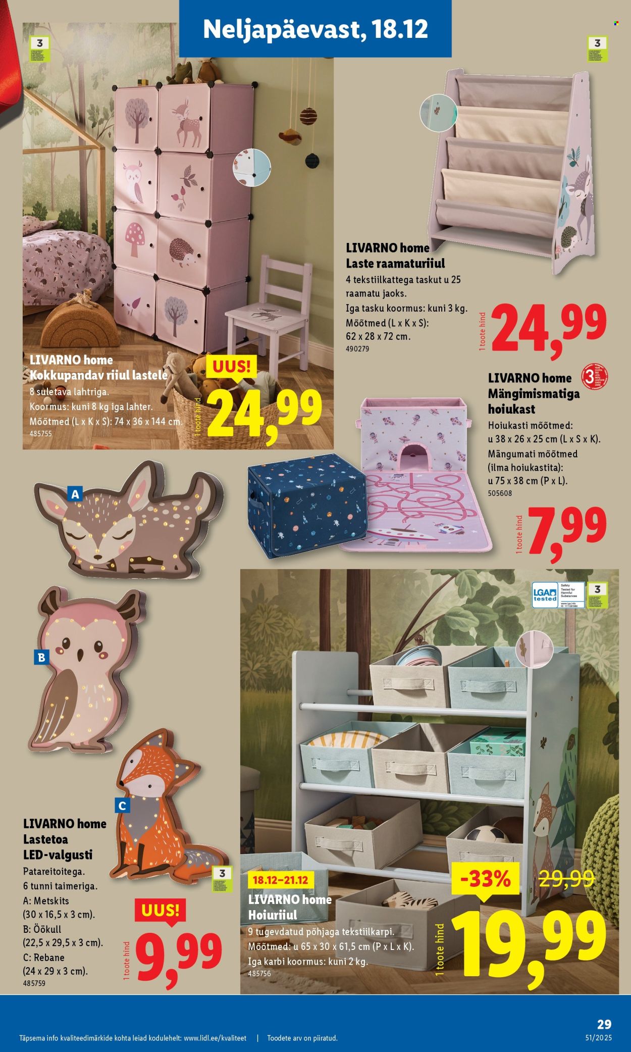 lidl - Lidl kliendileht - Tööstuskaupade pakkumised (15.12 - 21.12.2025) - page: 29
