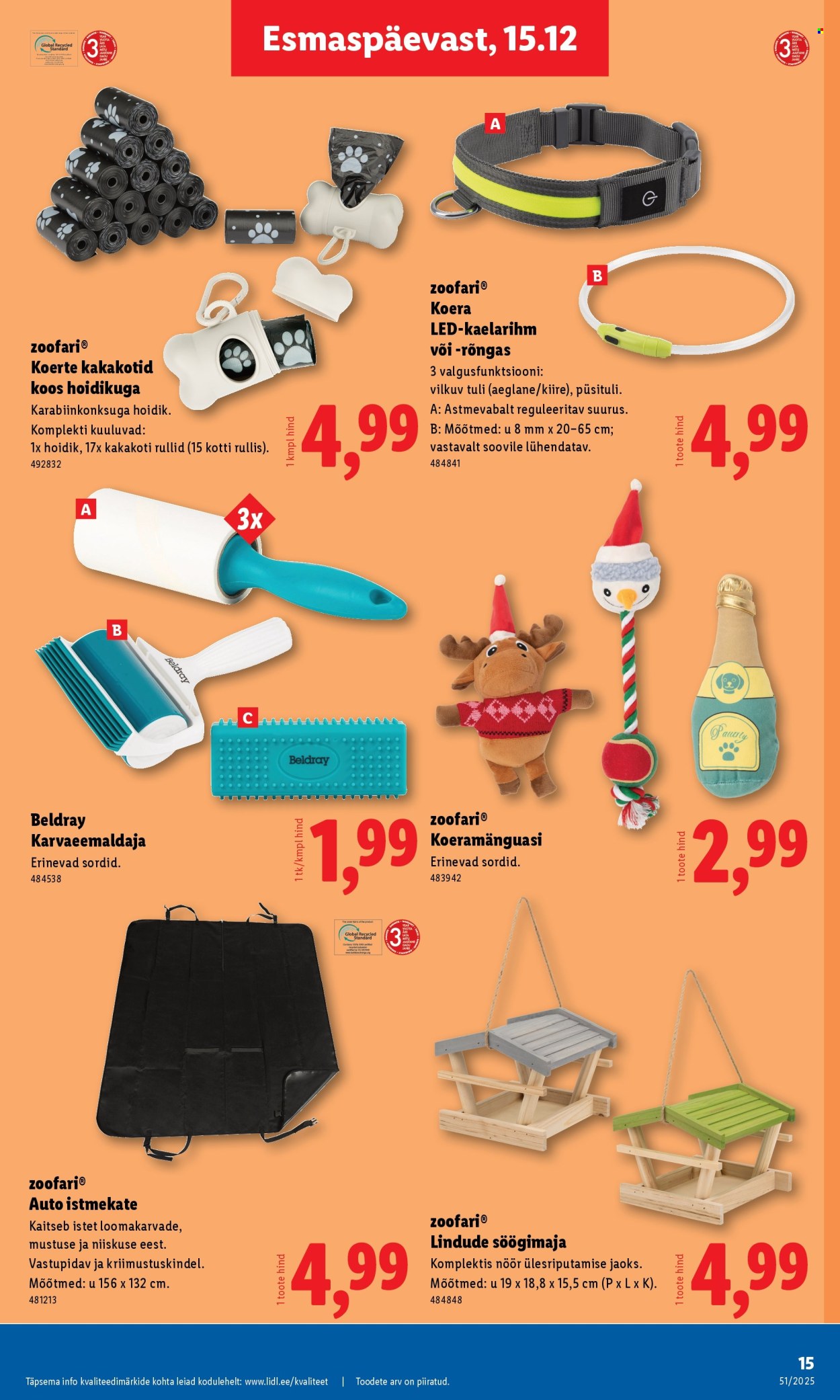 lidl - Lidl kliendileht - Tööstuskaupade pakkumised (15.12 - 21.12.2025) - page: 15
