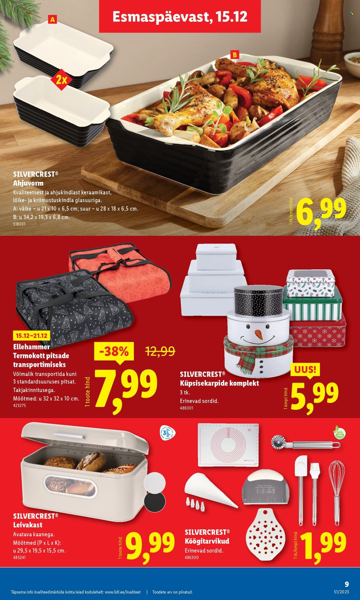 lidl - Lidl kliendileht - Tööstuskaupade pakkumised (15.12 - 21.12.2025) - page: 9