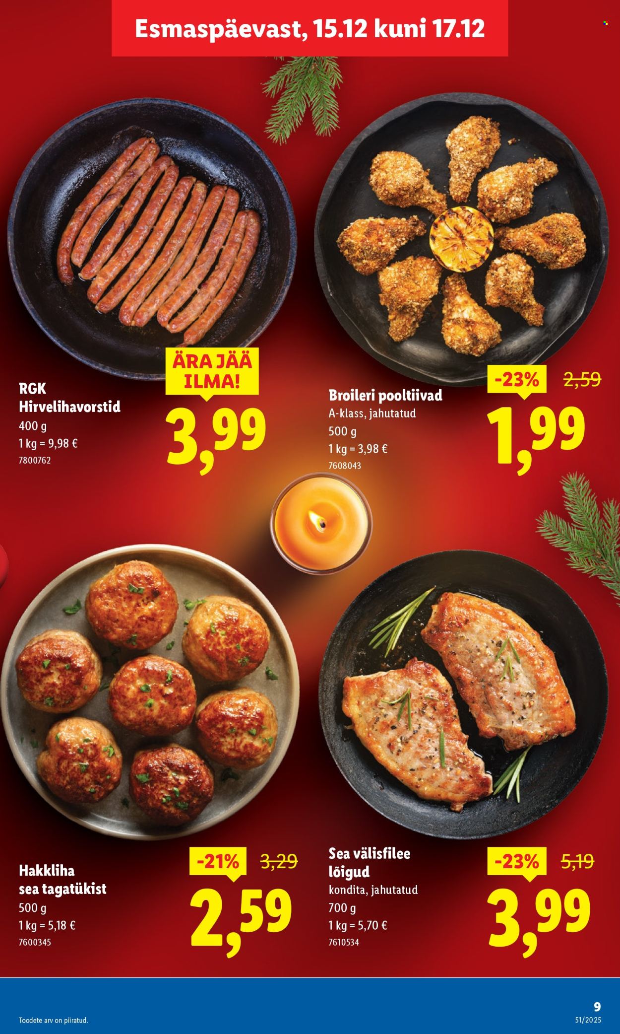 lidl - Lidl kliendileht - Kliendileht (15.12 - 21.12.2025) - page: 9