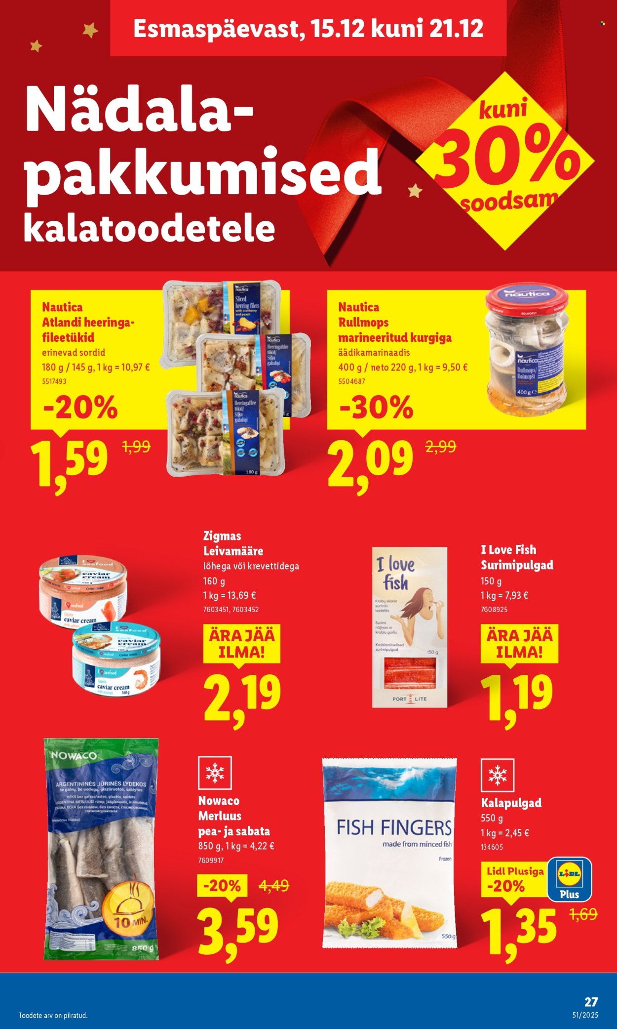 lidl - Lidl kliendileht - Kliendileht (15.12 - 21.12.2025) - page: 27