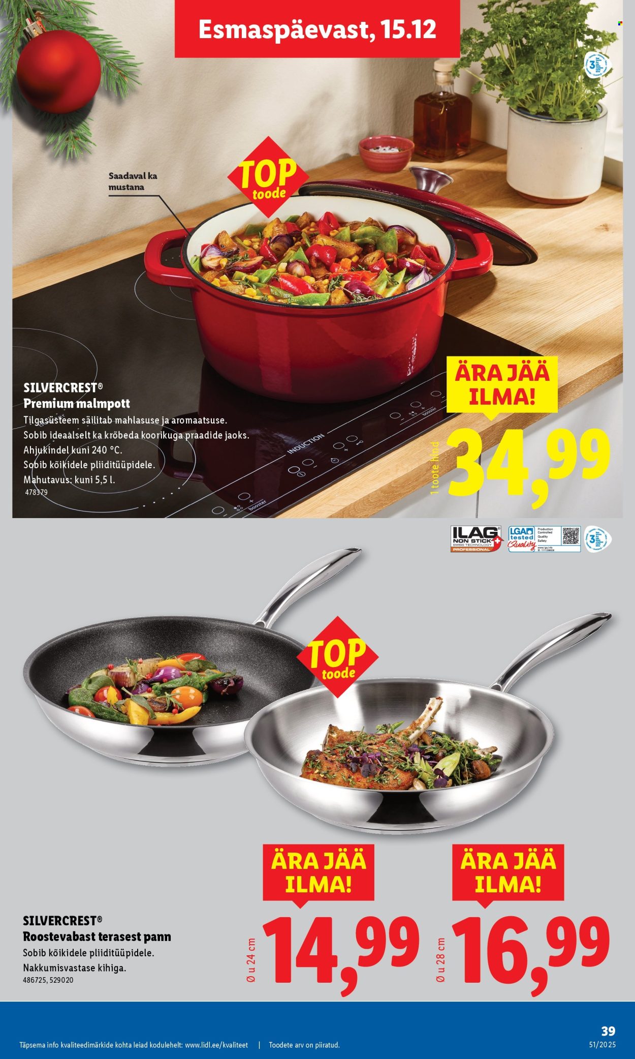 lidl - Lidl kliendileht - Kliendileht (15.12 - 21.12.2025) - page: 39